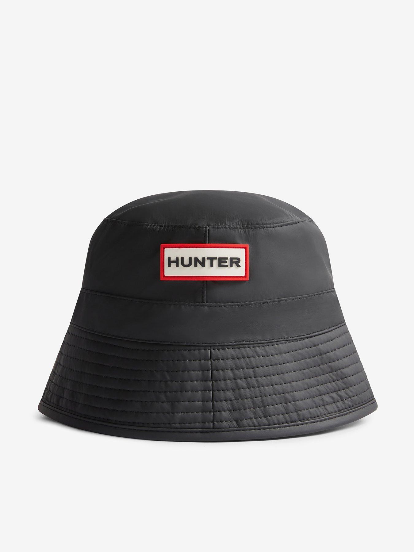 front image of hunter-dornie-bucket-hat-black