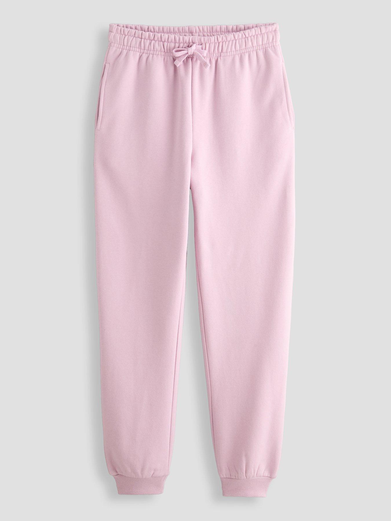 The Very Collection Girls Cuff Leg Basic Joggers - Light Pink