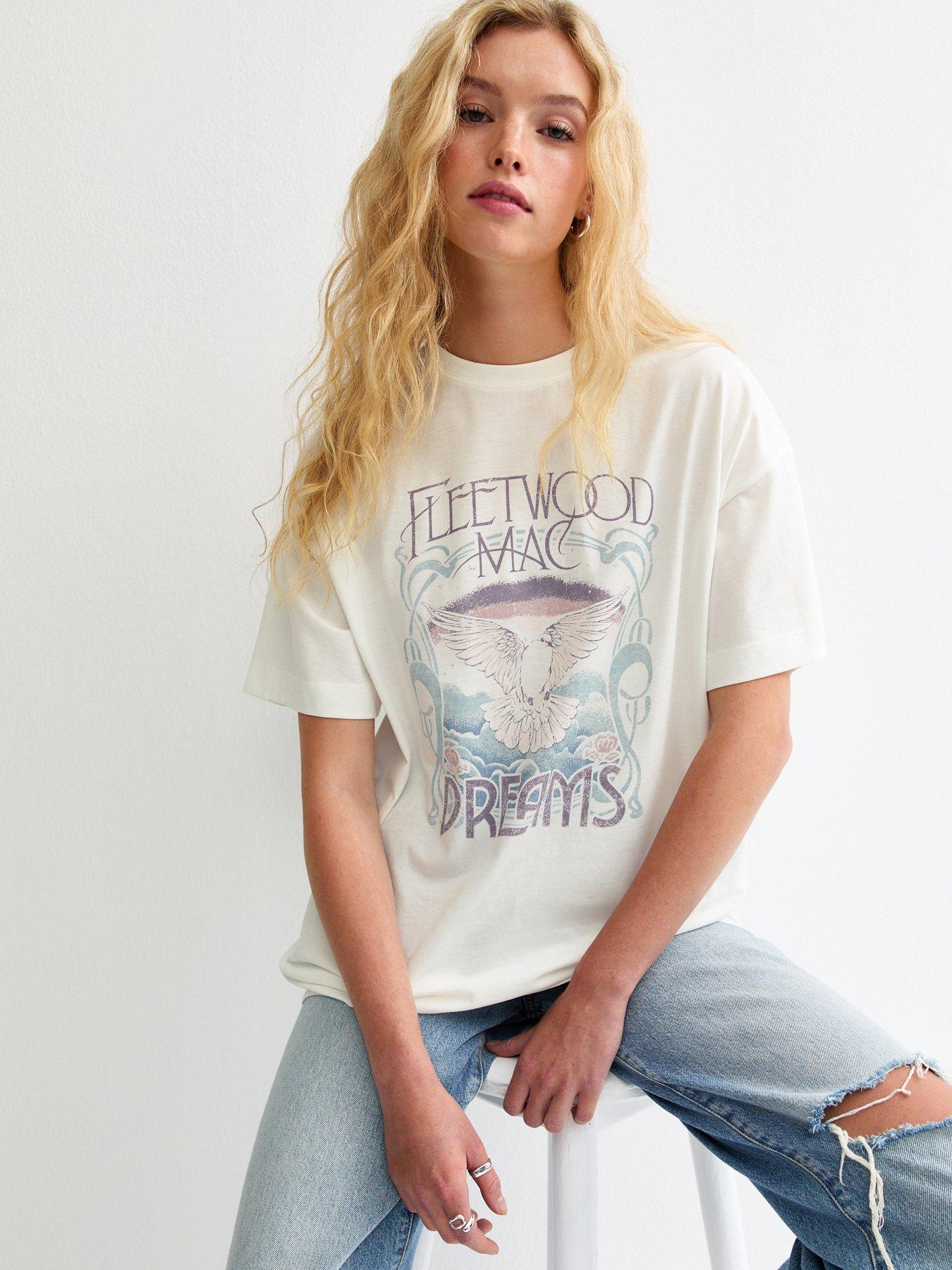 new-look-fleetwood-mac-dreams-print-oversized-t-shirt-white