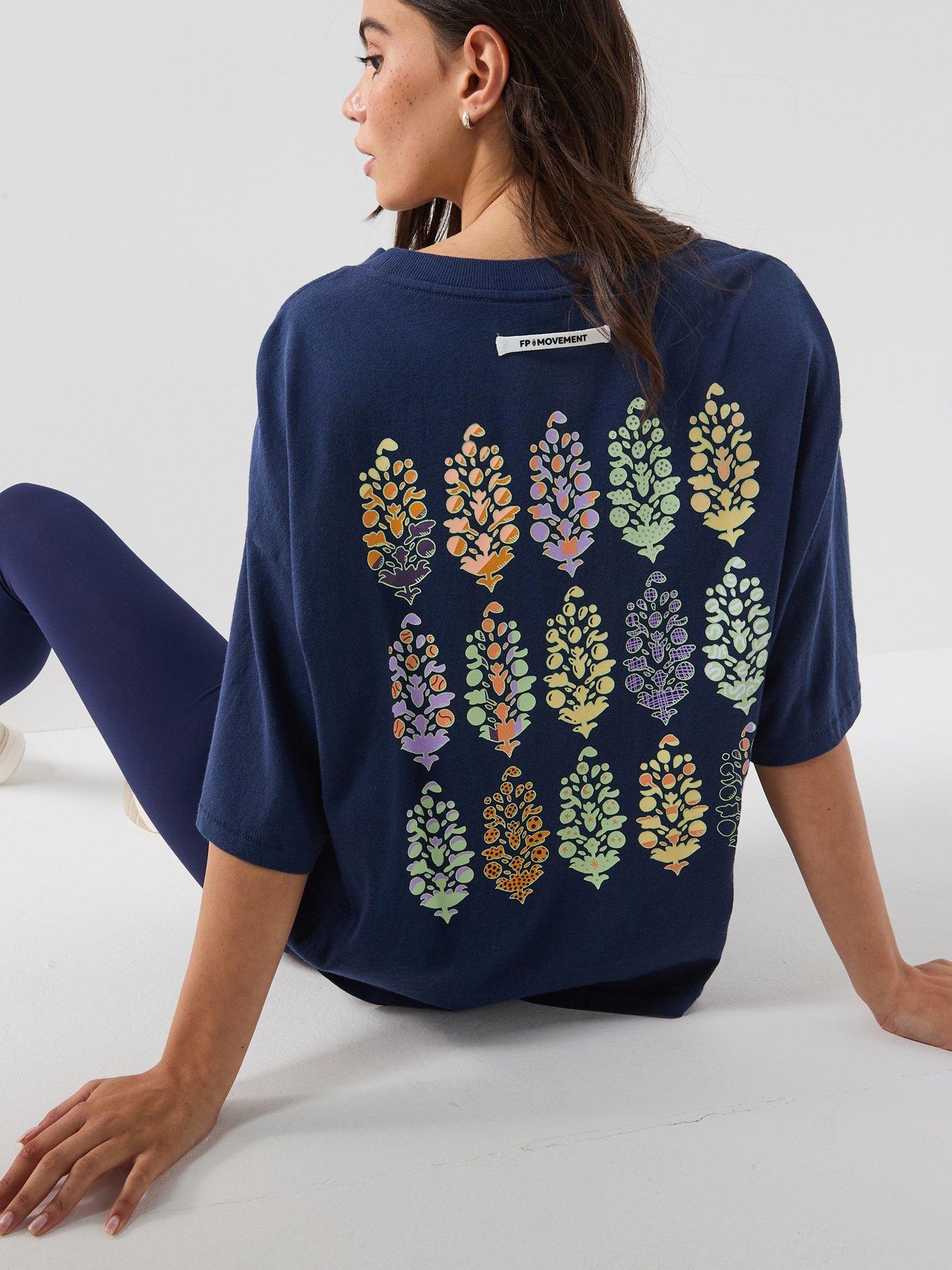 FP Movement Womens Training Logo Tackle T-Shirt - Navy