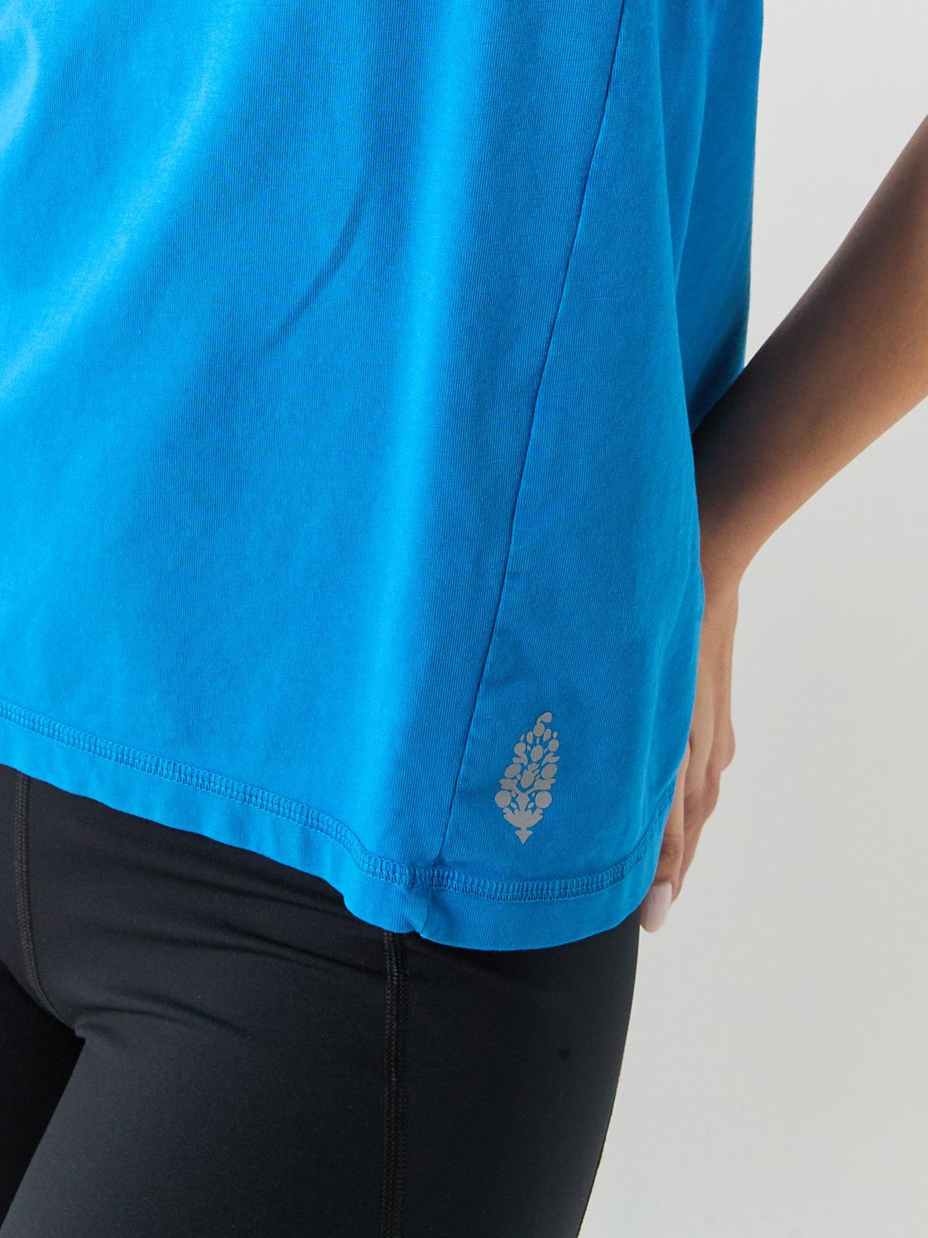 Image 6 of 6 of FP Movement Womens Training Hot Shot Twist Tank - Blue
