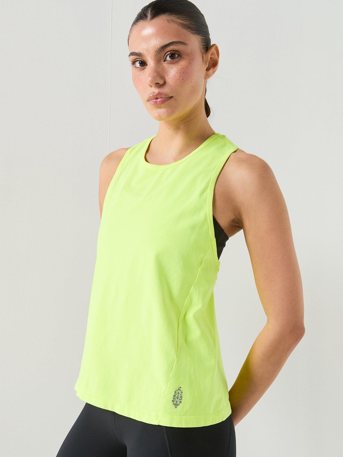 FP Movement Womens Training Hot Shot Twist Tank - Yellow