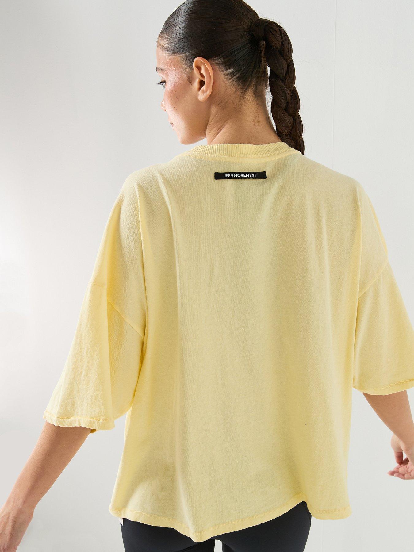  image of fp-movement-womens-training-tackle-tee-yellow