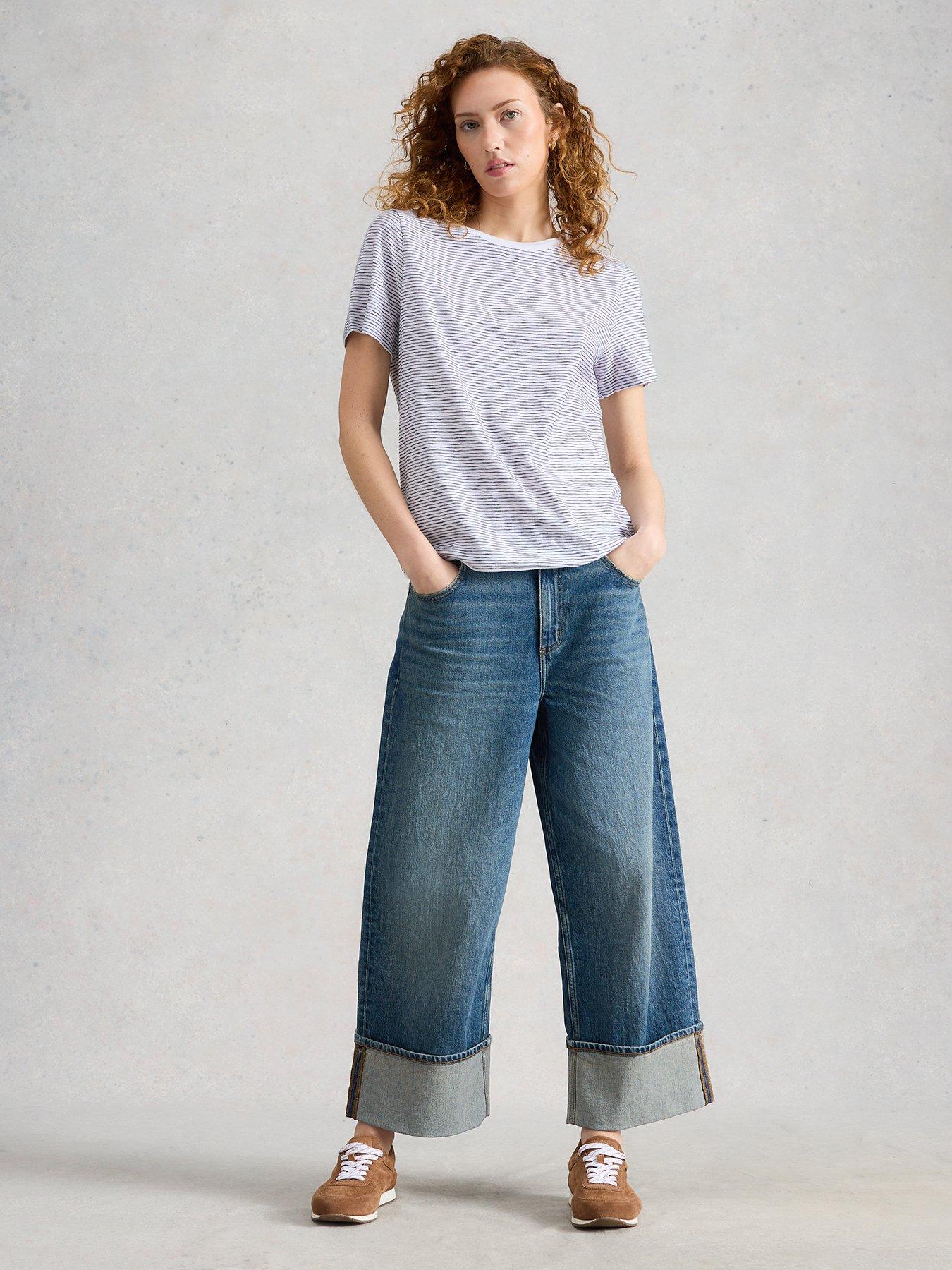 Image 3 of 6 of White Stuff Clara Texture Short Sleeve Tee - White