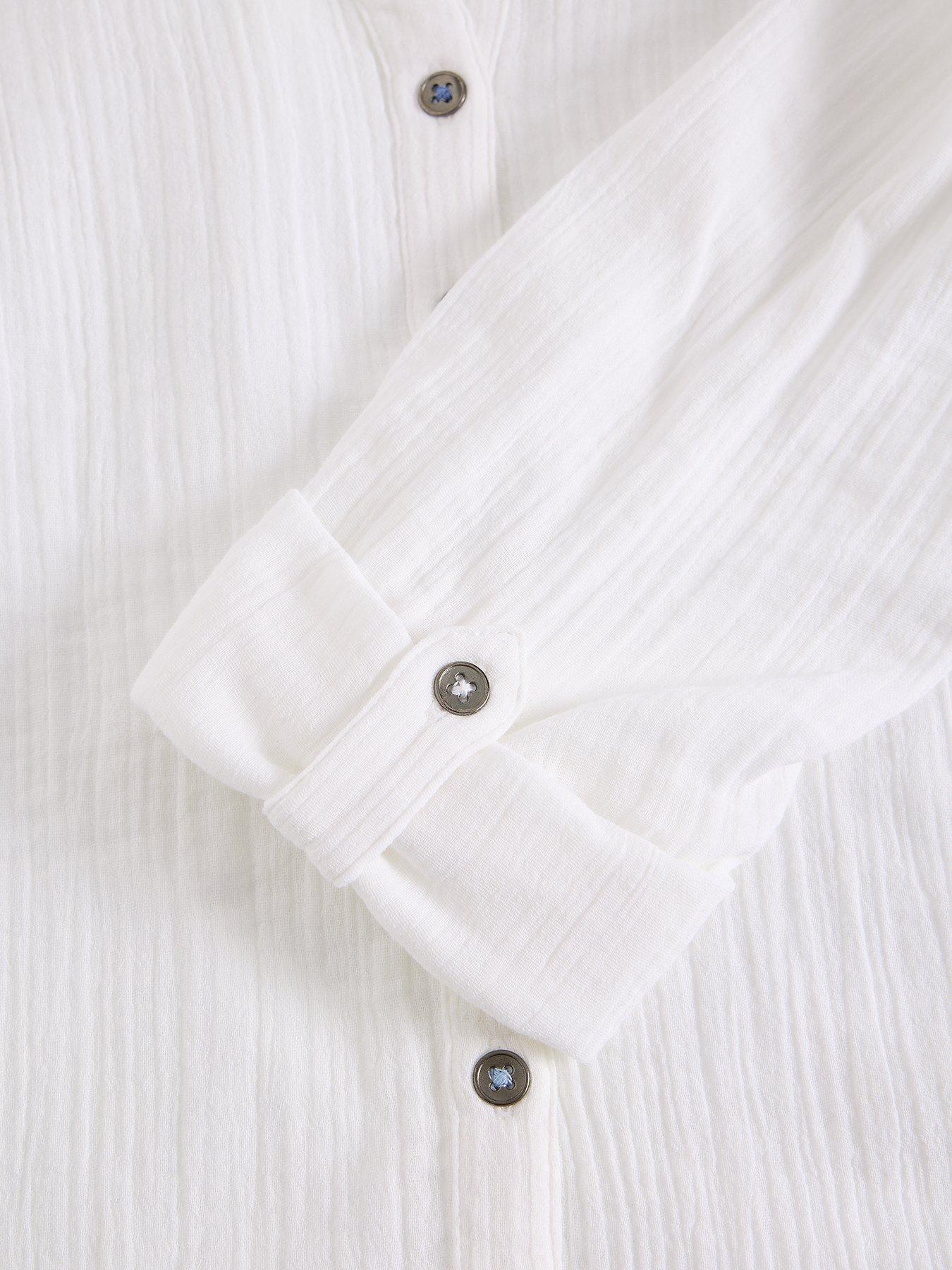 image of white-stuff-annie-double-cloth-shirt-white