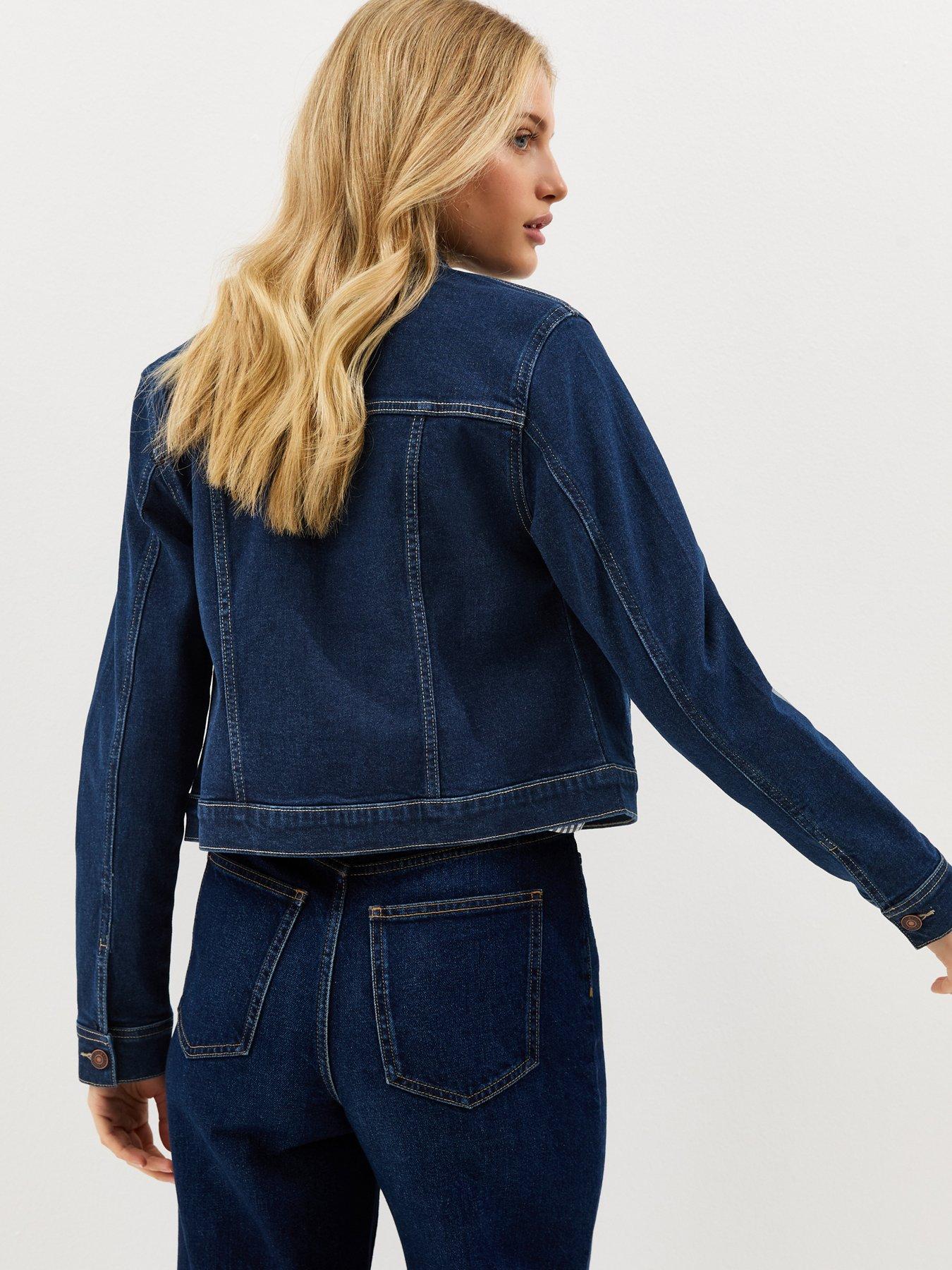 Image 2 of 5 of New Look Indigo Wash Denim Jacket - Blue