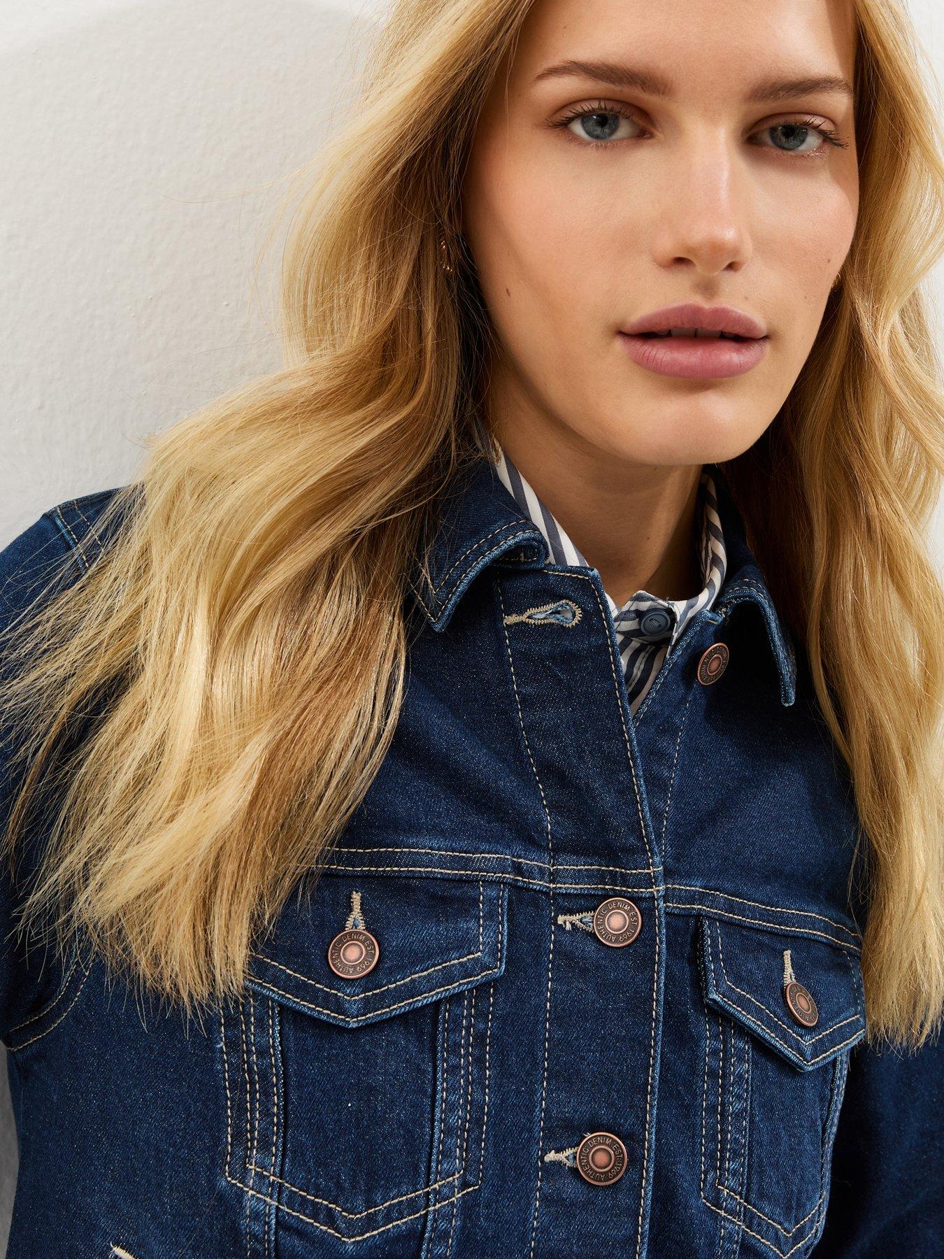 Image 4 of 5 of New Look Indigo Wash Denim Jacket - Blue