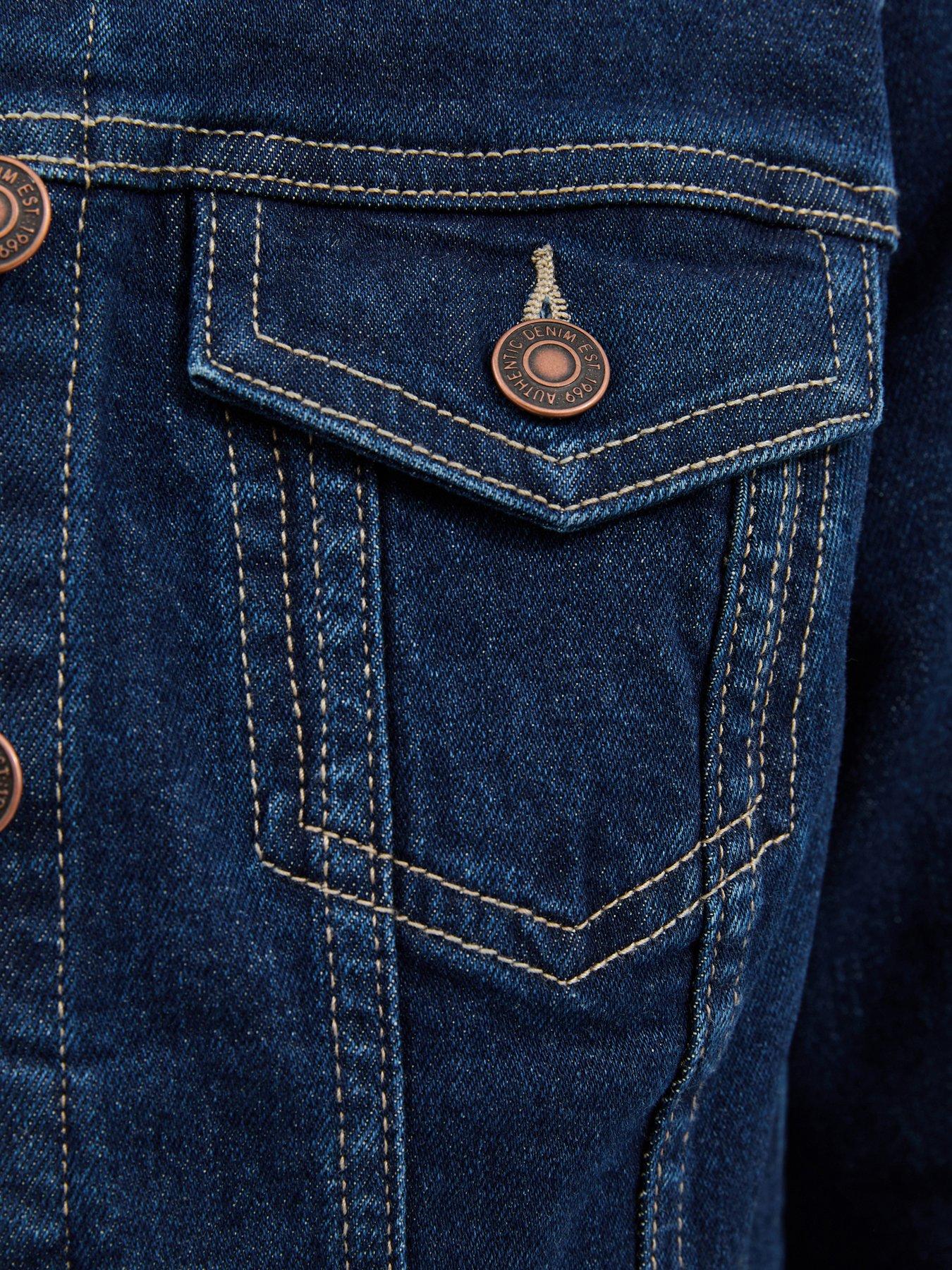 Image 5 of 5 of New Look Indigo Wash Denim Jacket - Blue