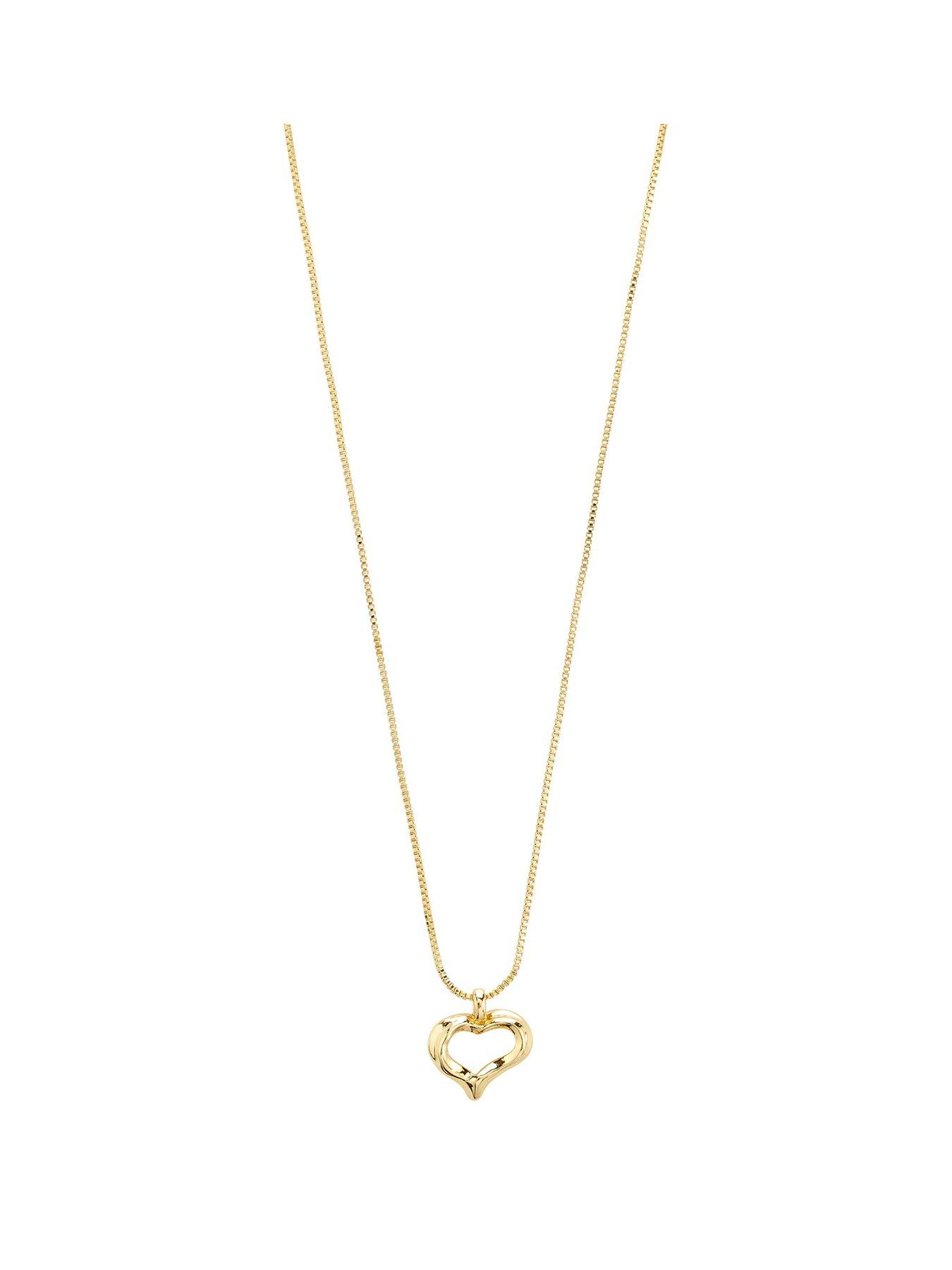 image of pilgrim-iris-necklace-gold-plated