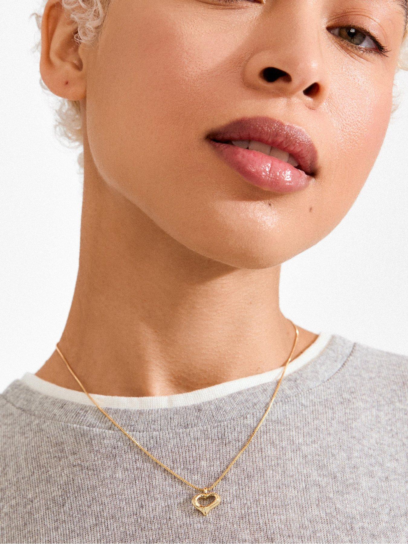  image of pilgrim-iris-necklace-gold-plated