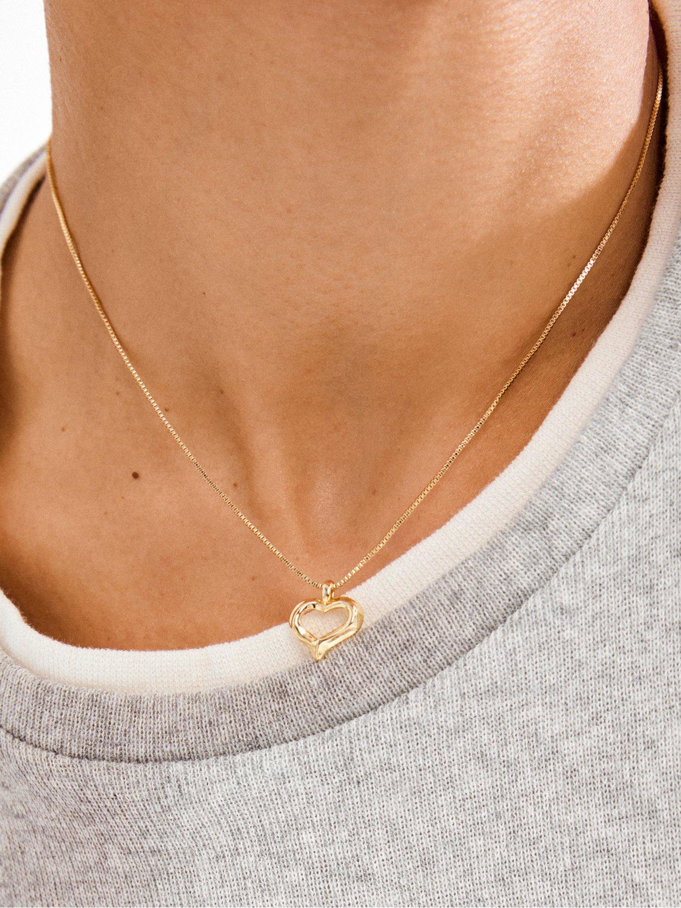  image of pilgrim-iris-necklace-gold-plated