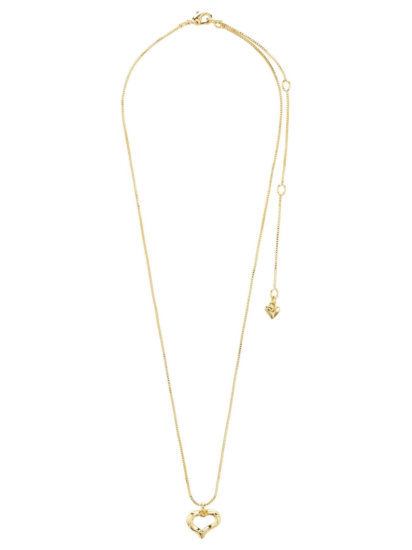  image of pilgrim-iris-necklace-gold-plated