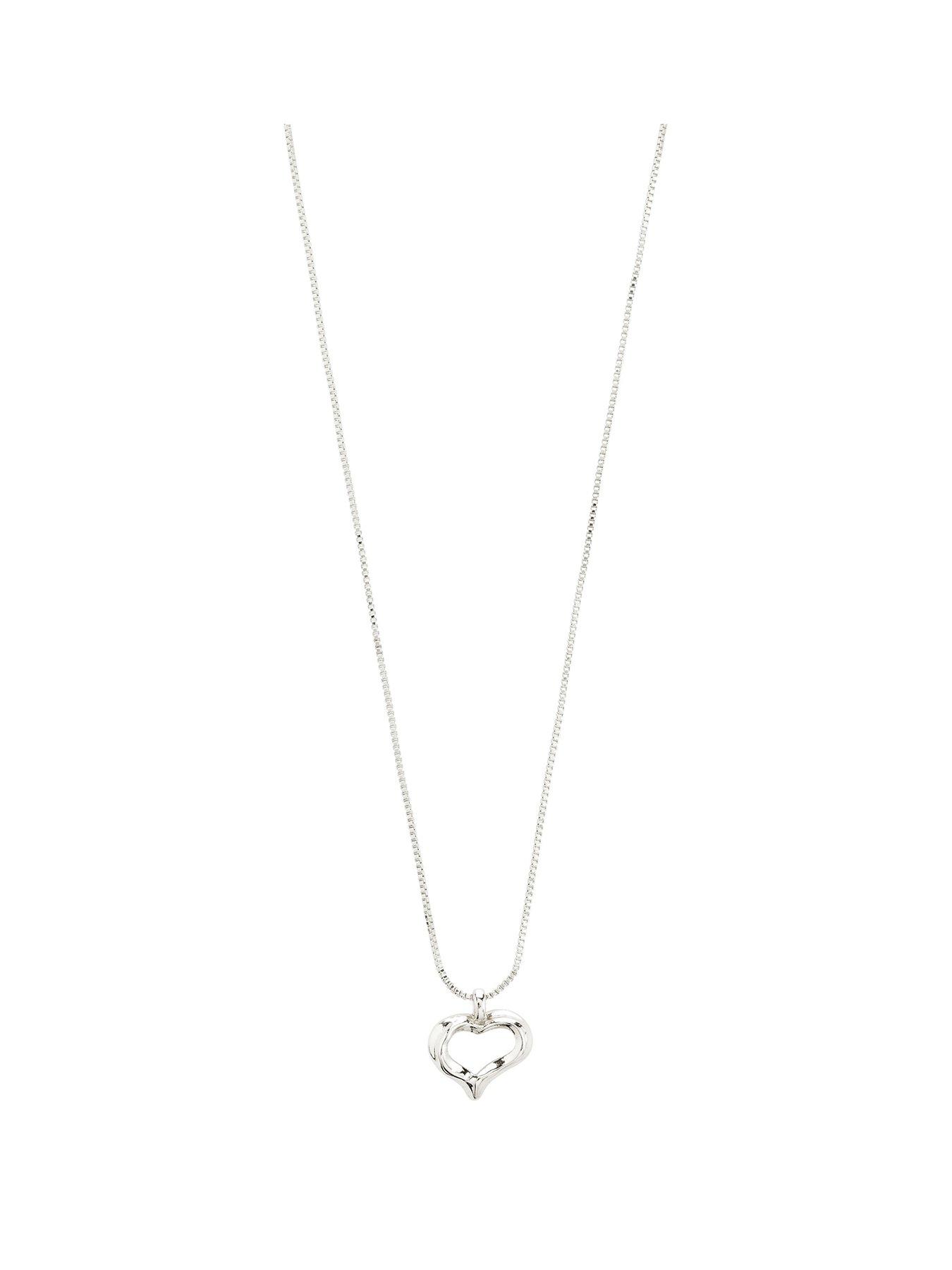  image of pilgrim-iris-necklace-silver-plated