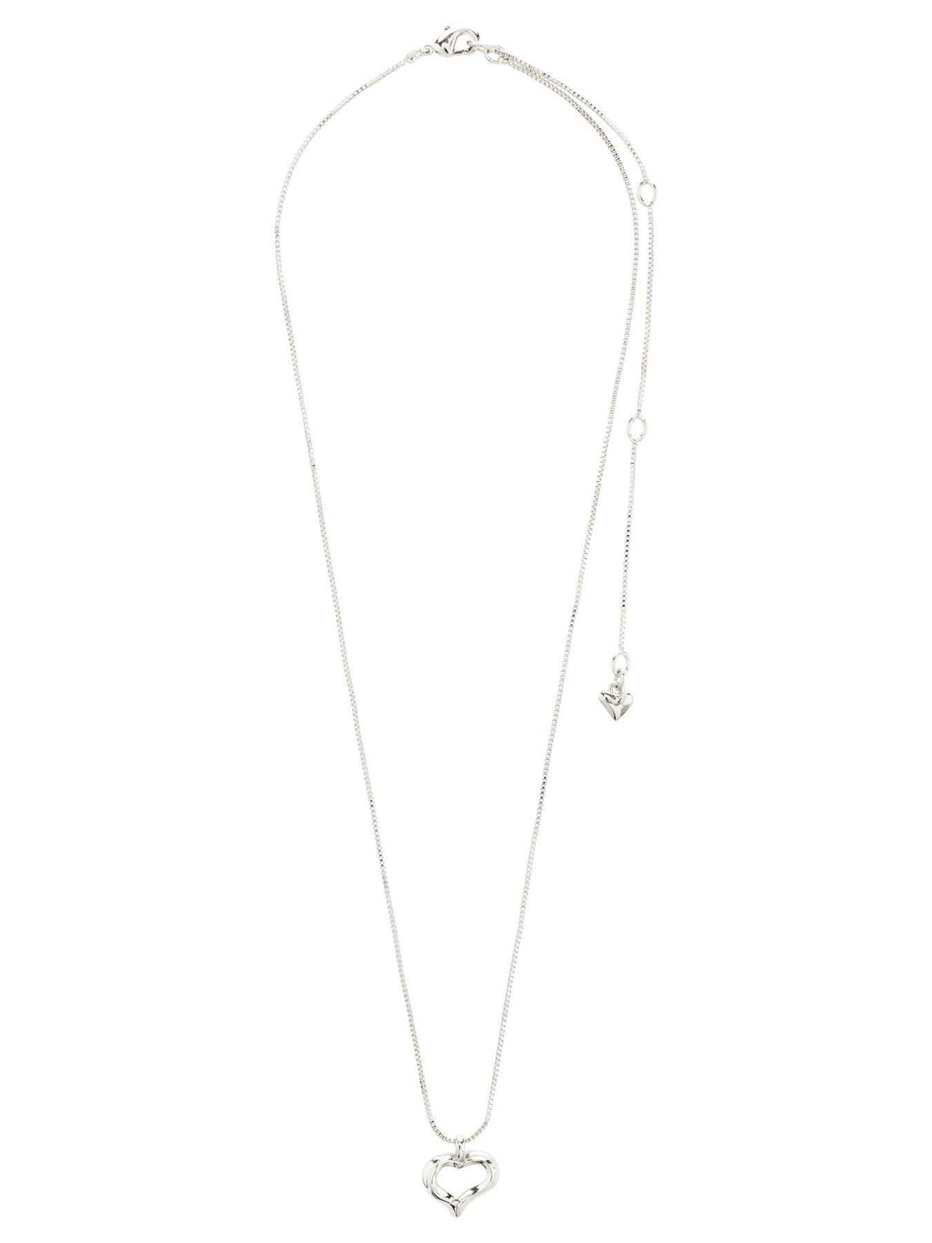  image of pilgrim-iris-necklace-silver-plated
