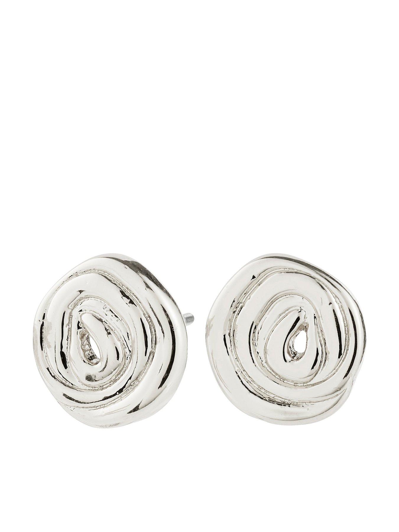Image 2 of 4 of Pilgrim AIR earrings silver-plated