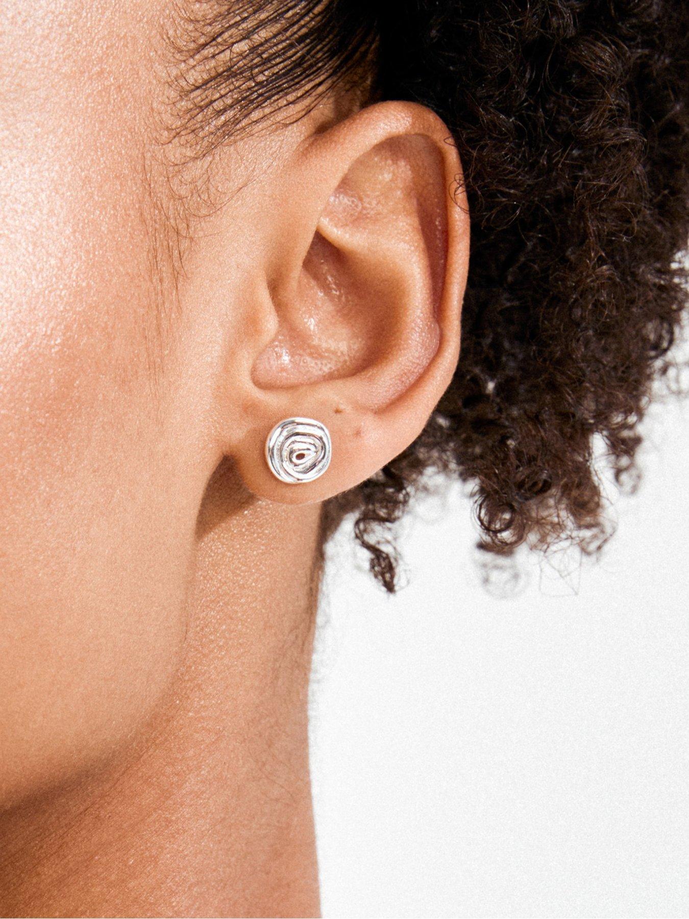 Image 4 of 4 of Pilgrim AIR earrings silver-plated
