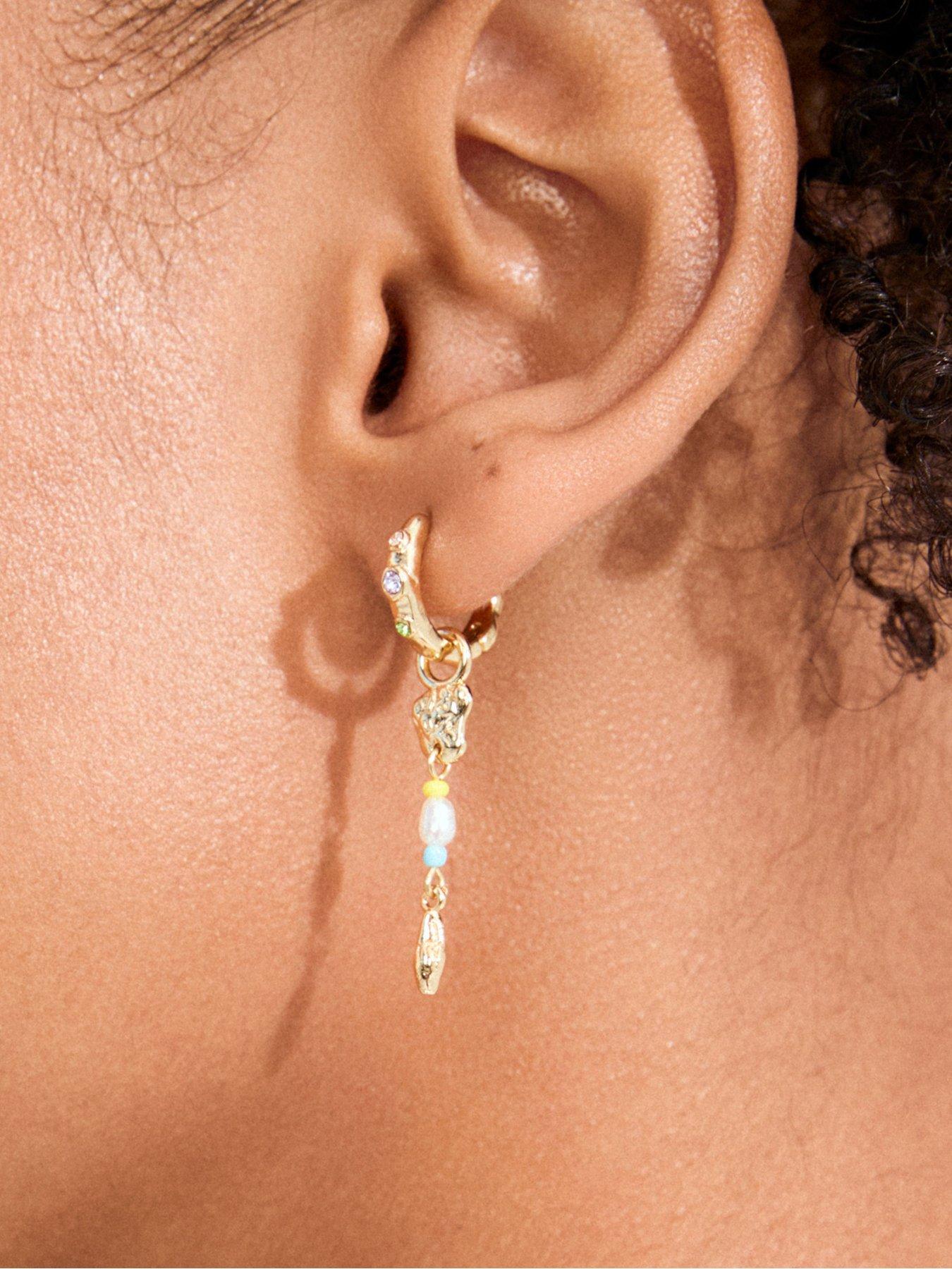 Image 3 of 4 of Pilgrim ELLINGTON earrings gold-plated