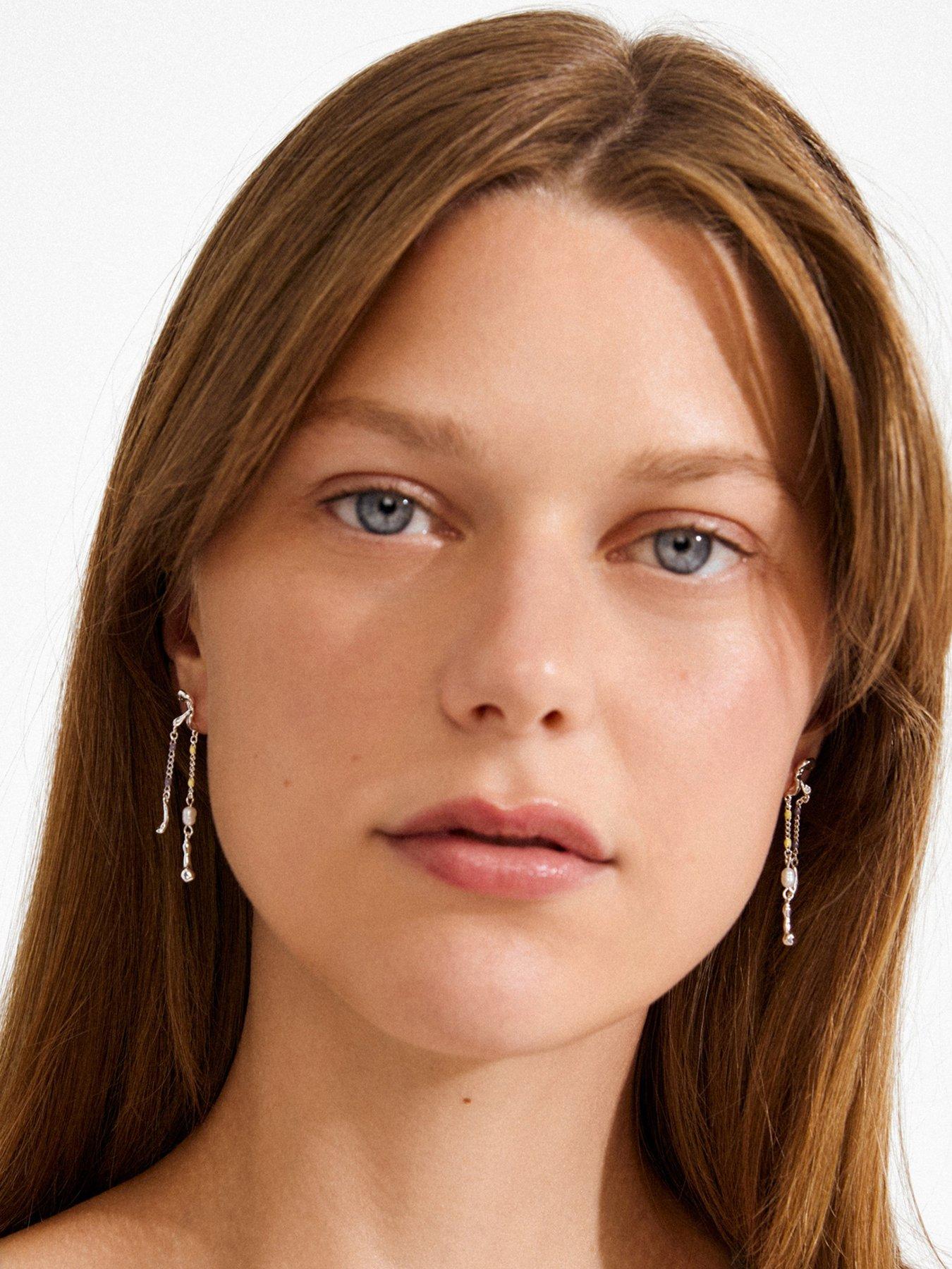  image of pilgrim-reggie-earrings-silver-plated