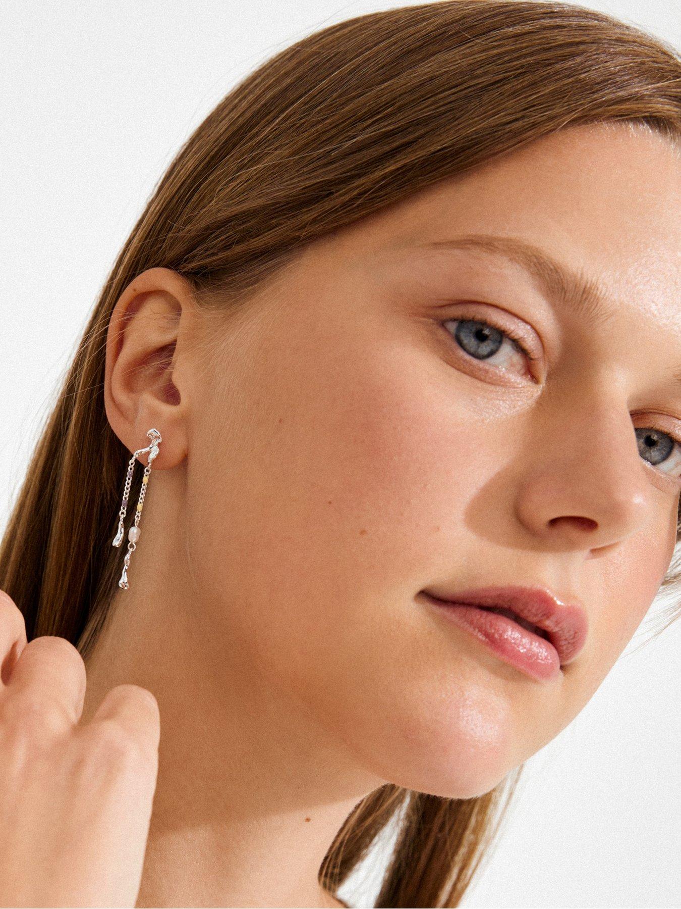 image of pilgrim-reggie-earrings-silver-plated