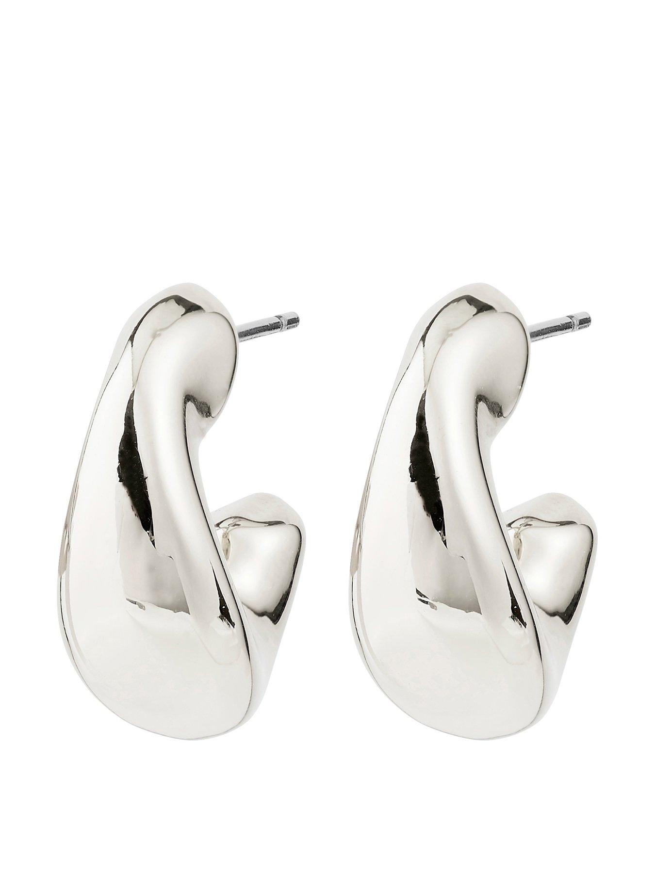 Image 1 of 3 of Pilgrim JENNINGS hoop earrings silver-plated