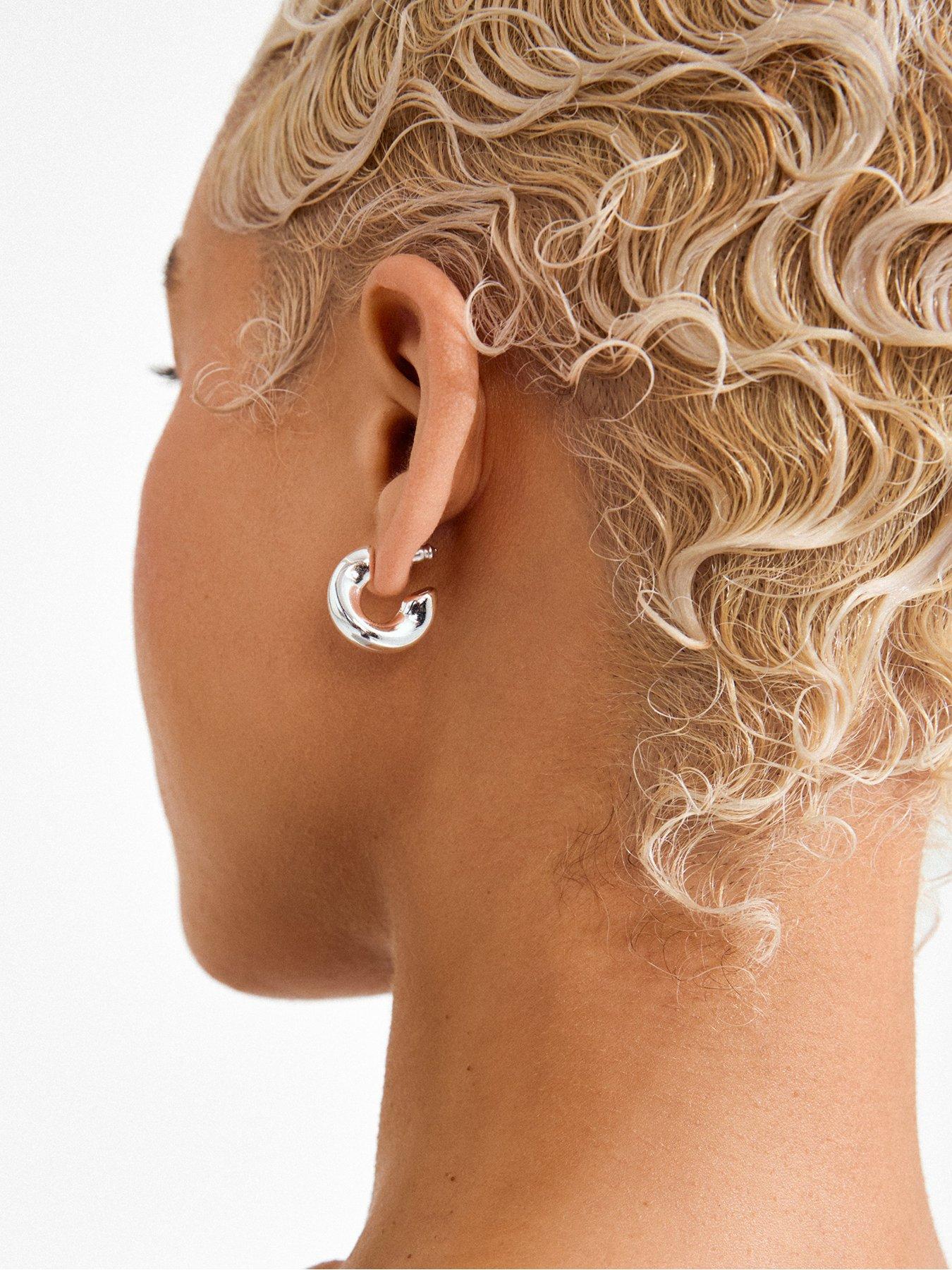 Image 2 of 3 of Pilgrim JENNINGS hoop earrings silver-plated
