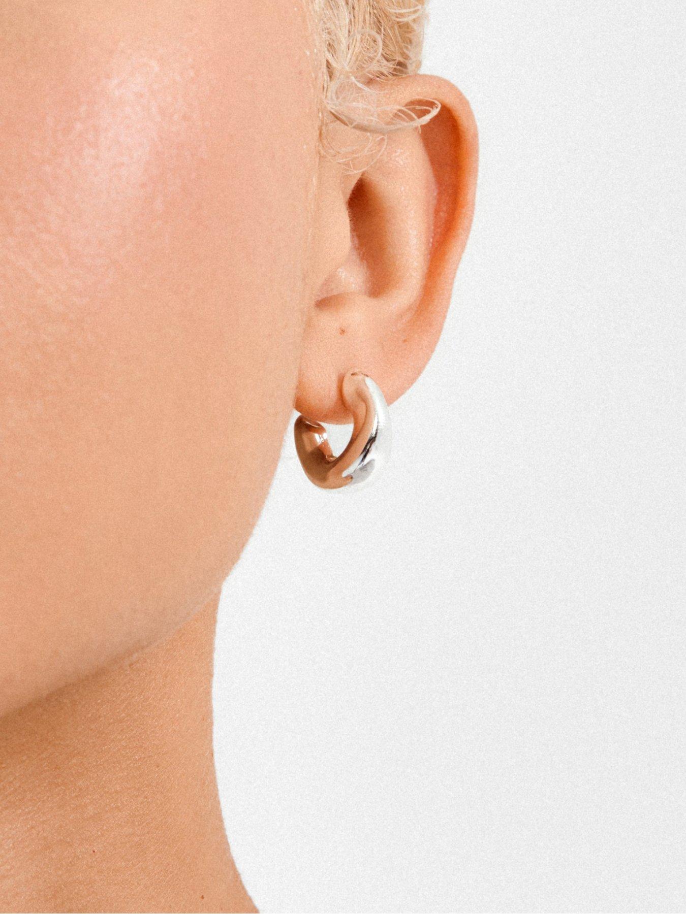 Image 3 of 3 of Pilgrim JENNINGS hoop earrings silver-plated