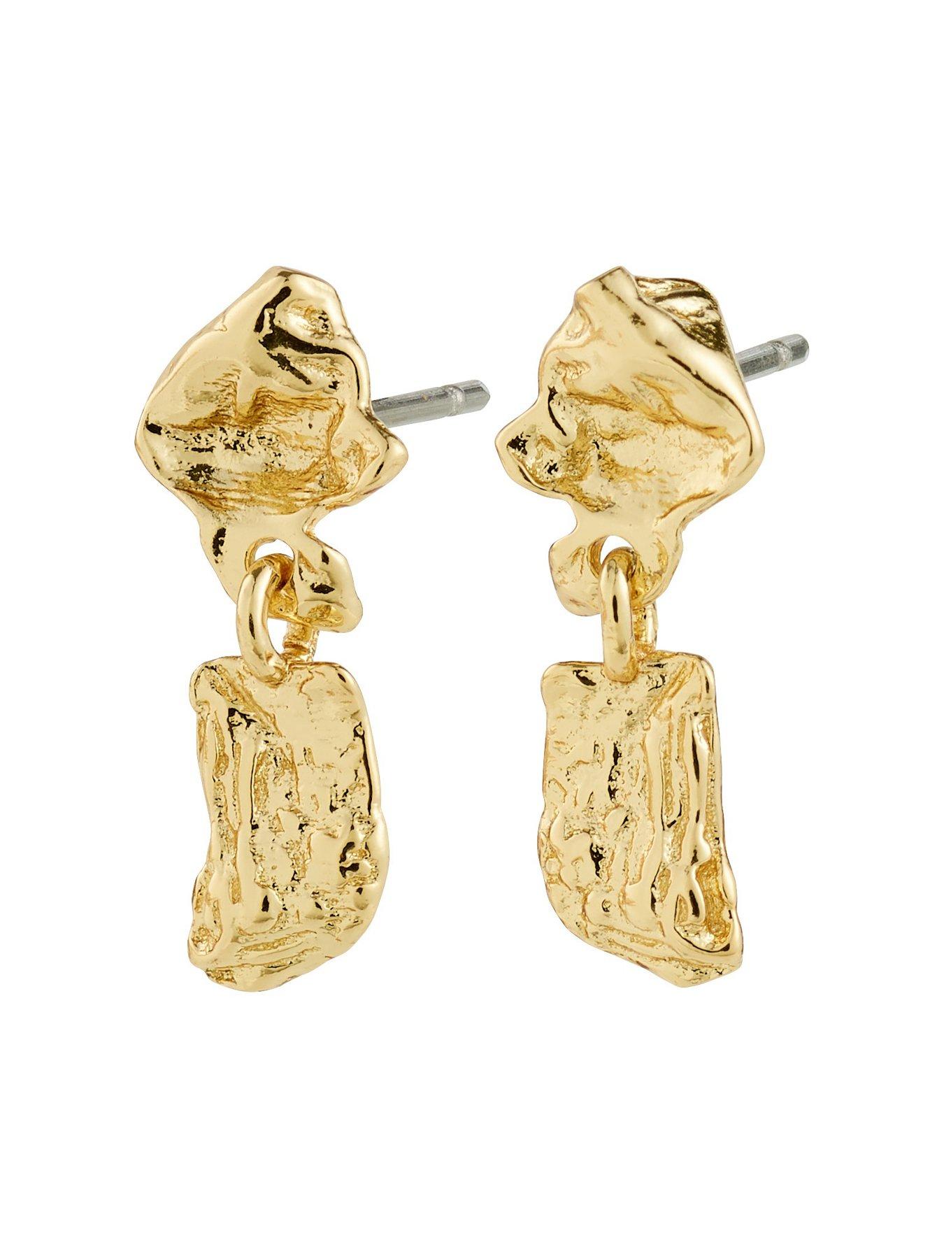  image of pilgrim-ami-earrings-gold-plated