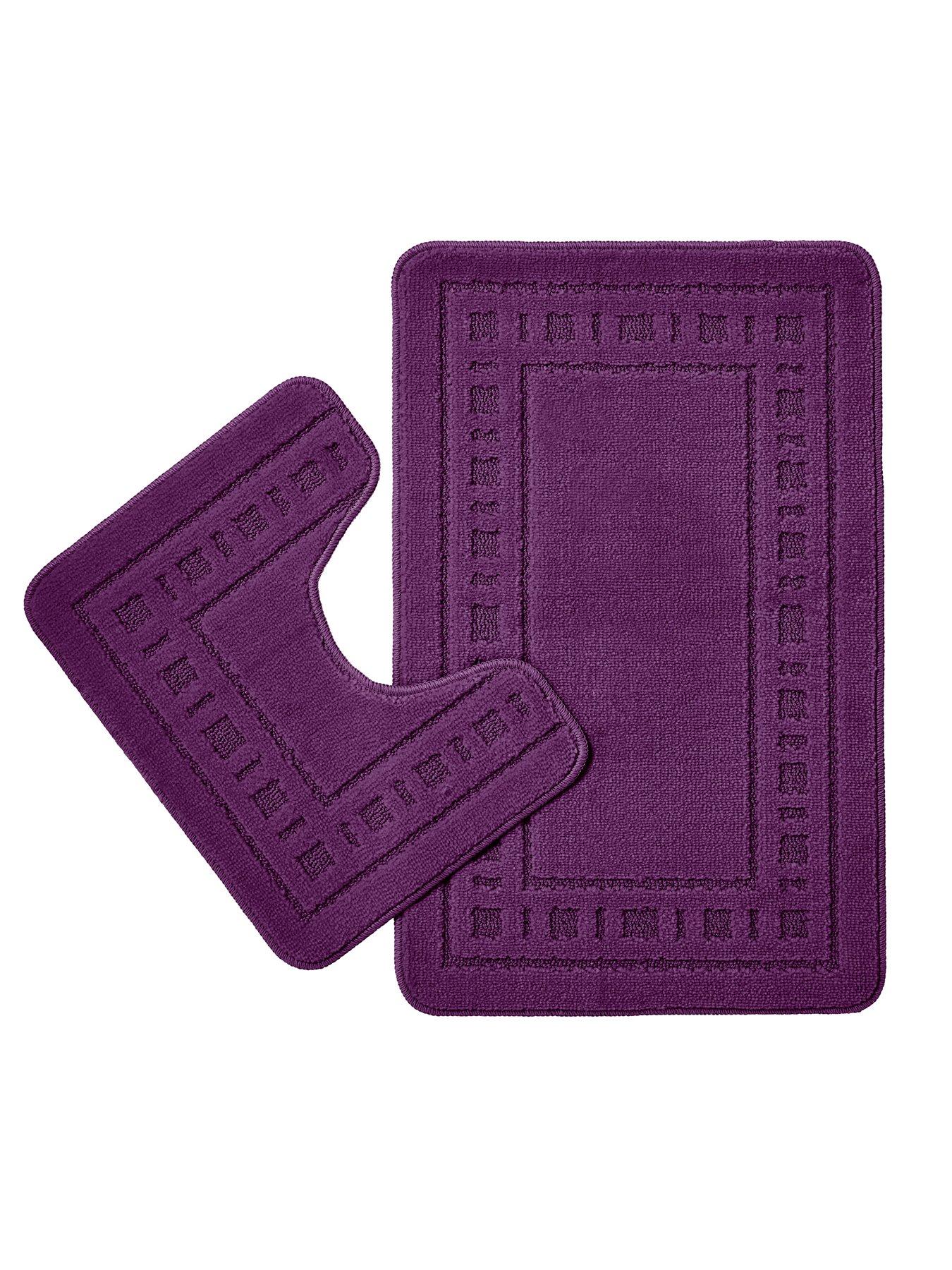 Catherine Lansfield Armoni Bath and Pedestal Mat Set