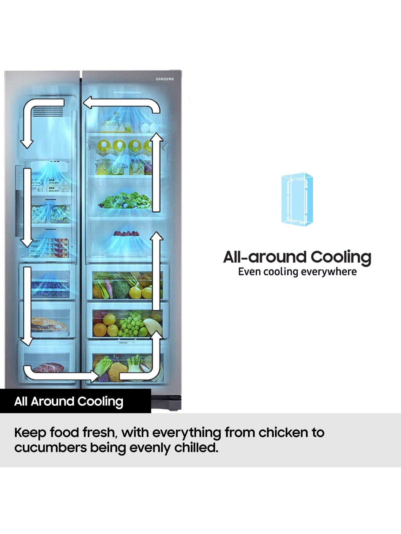 Image 4 of 8 of Samsung Series 7&nbsp;RS57DG410EM9EU 578-Litre,&nbsp;Smart American Fridge Freezer with SpaceMax Technology&nbsp;- Silver