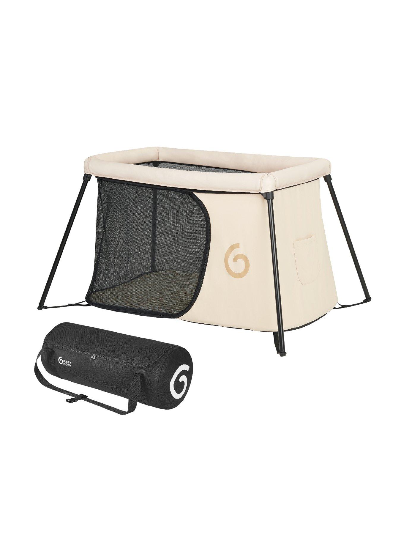 Image 1 of 8 of Babymoov Travel cot Ultra Lite Moov & Sleep Sandstone
