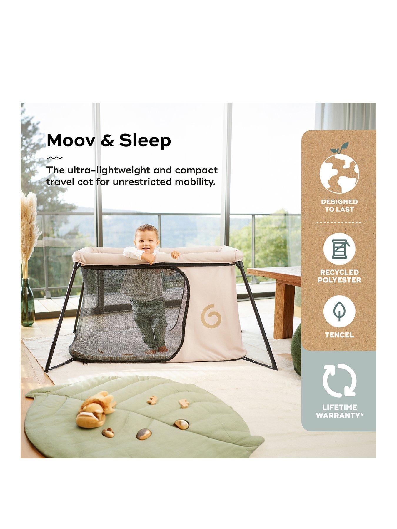 Image 2 of 8 of Babymoov Travel cot Ultra Lite Moov & Sleep Sandstone