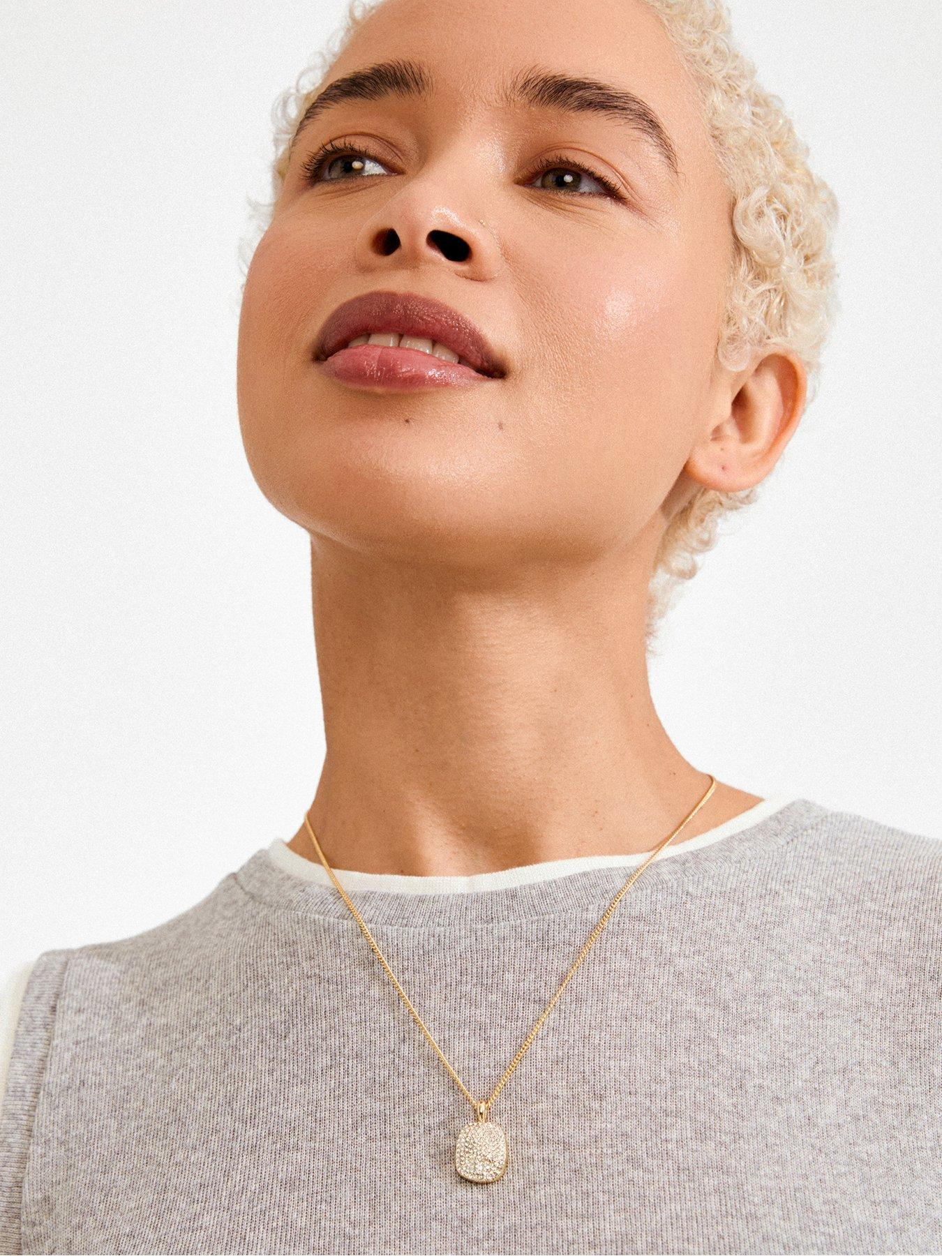 stillFront image of pilgrim-ember-necklace-gold-plated