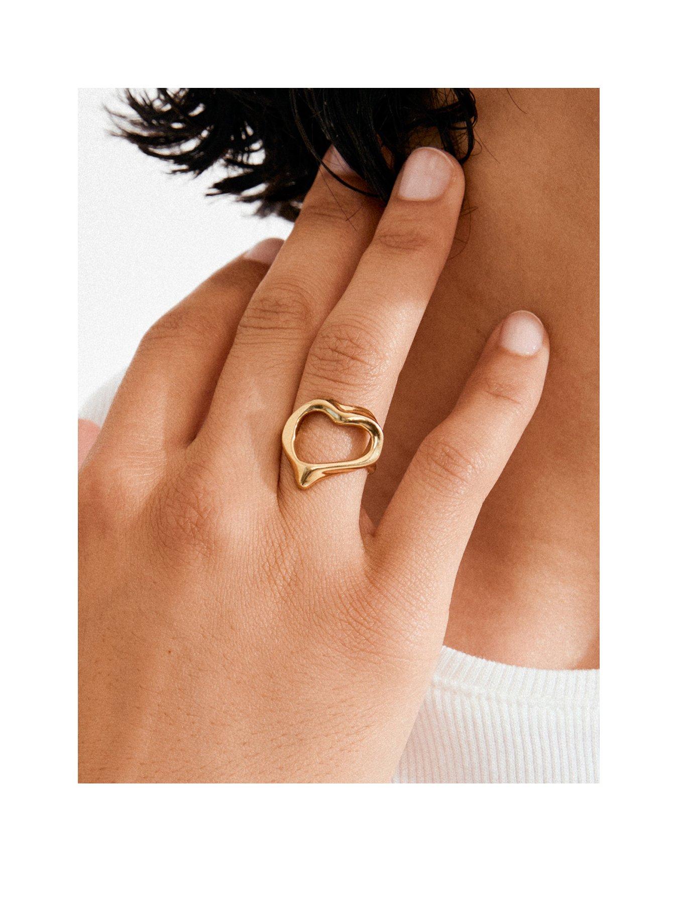 Image 1 of 4 of Pilgrim IRIS ring gold-plated