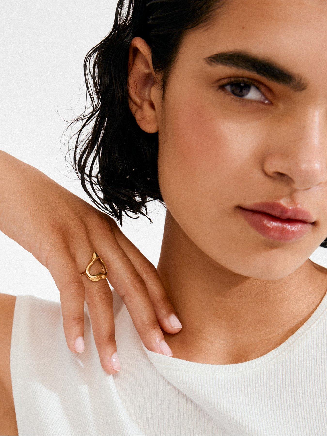 Image 2 of 4 of Pilgrim IRIS ring gold-plated