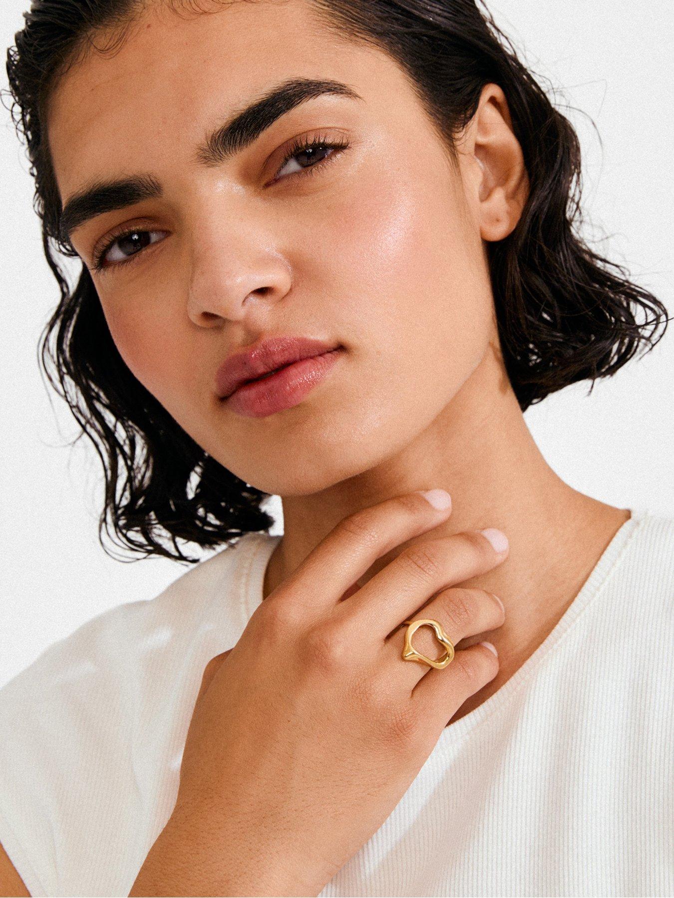 Image 4 of 4 of Pilgrim IRIS ring gold-plated