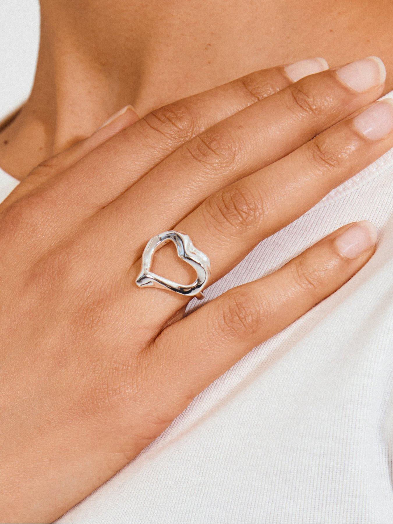  image of pilgrim-iris-ring-silver-plated