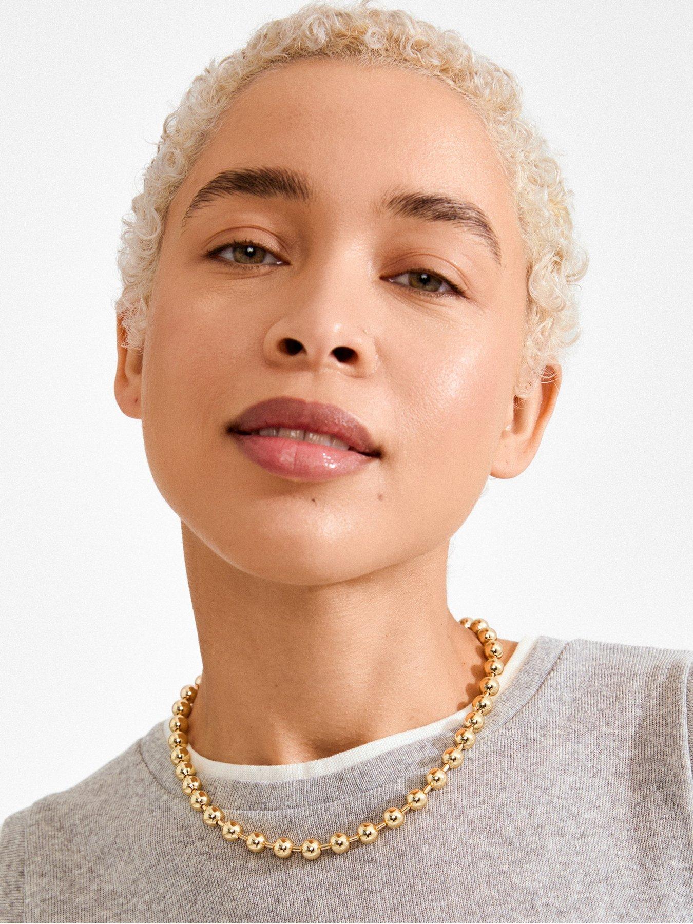  image of pilgrim-air-necklace-gold-plated