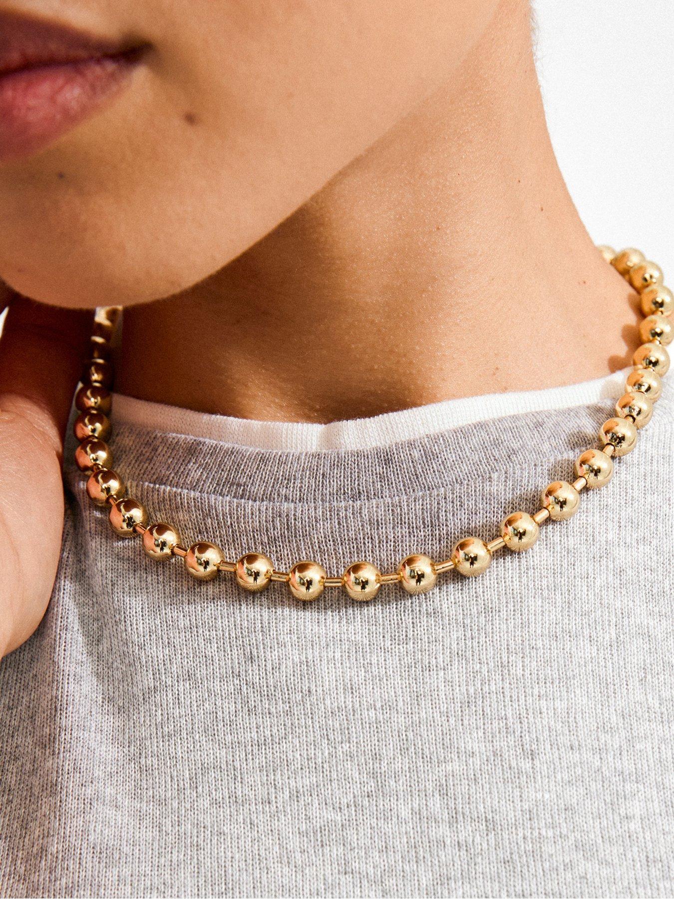  image of pilgrim-air-necklace-gold-plated