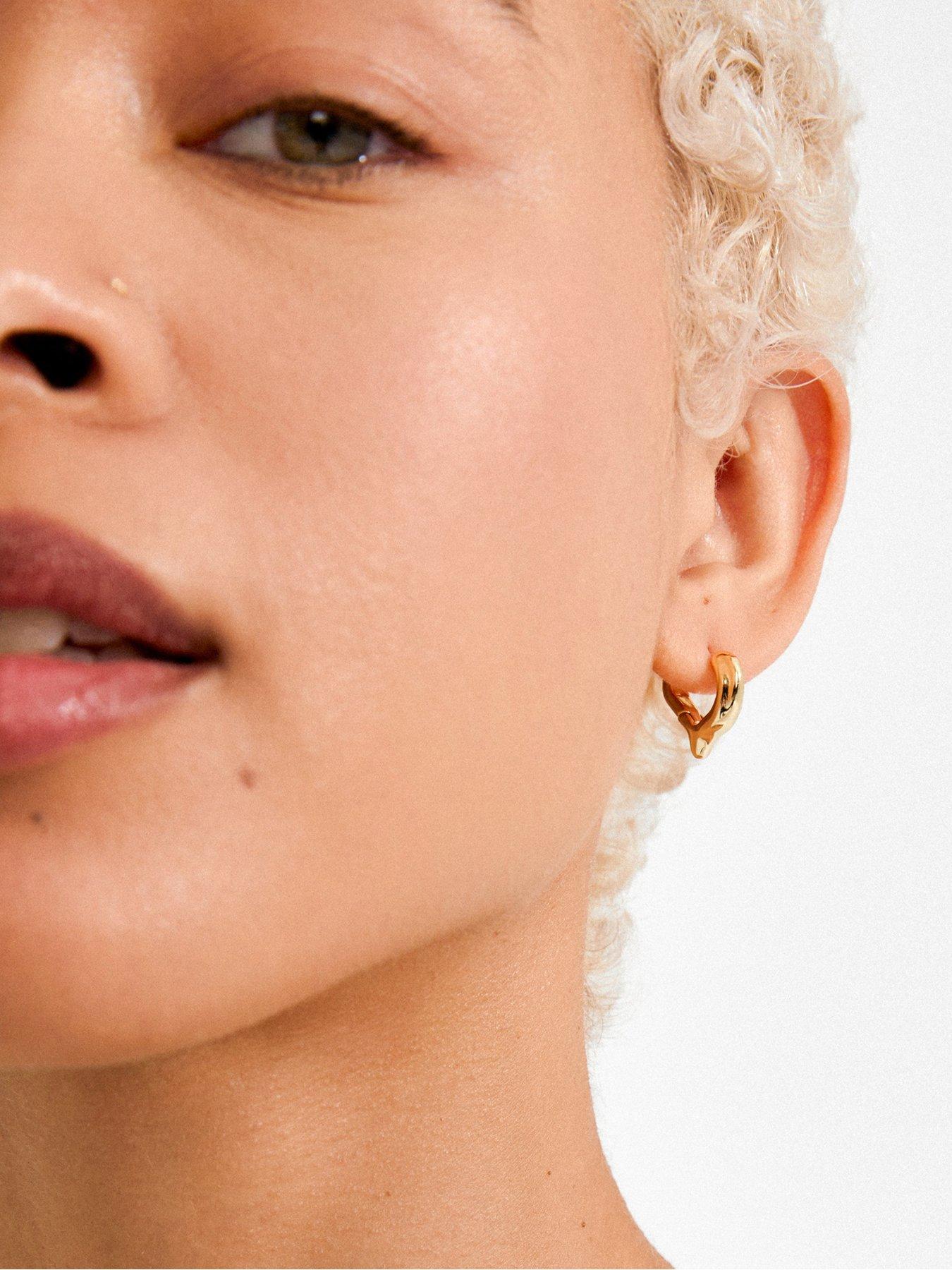  image of pilgrim-iris-earrings-gold-plated