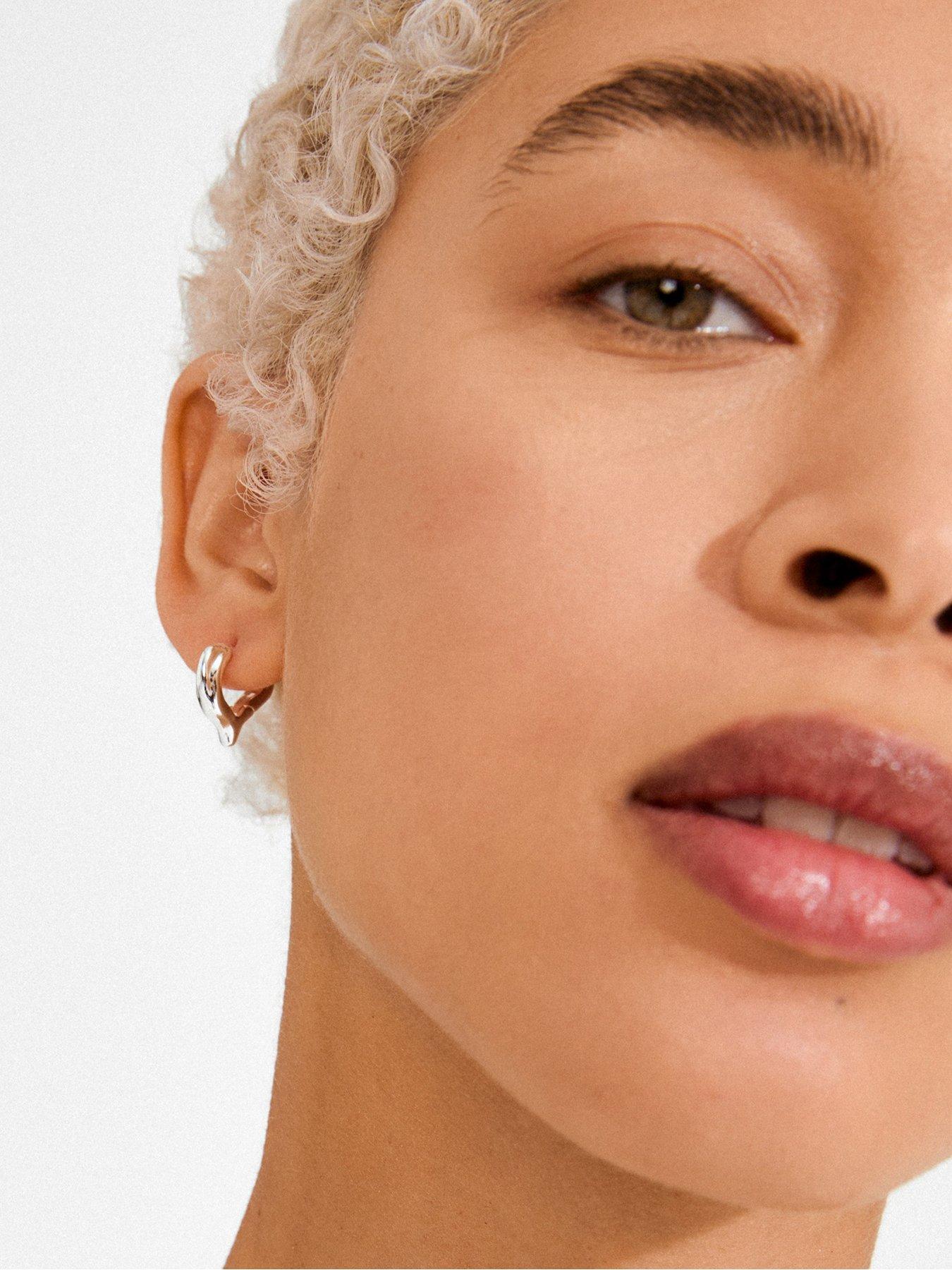  image of pilgrim-iris-earrings-silver-plated