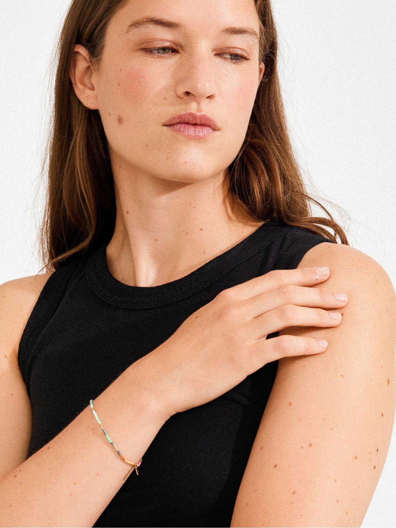  image of pilgrim-alison-bracelet-multi-gold-plated