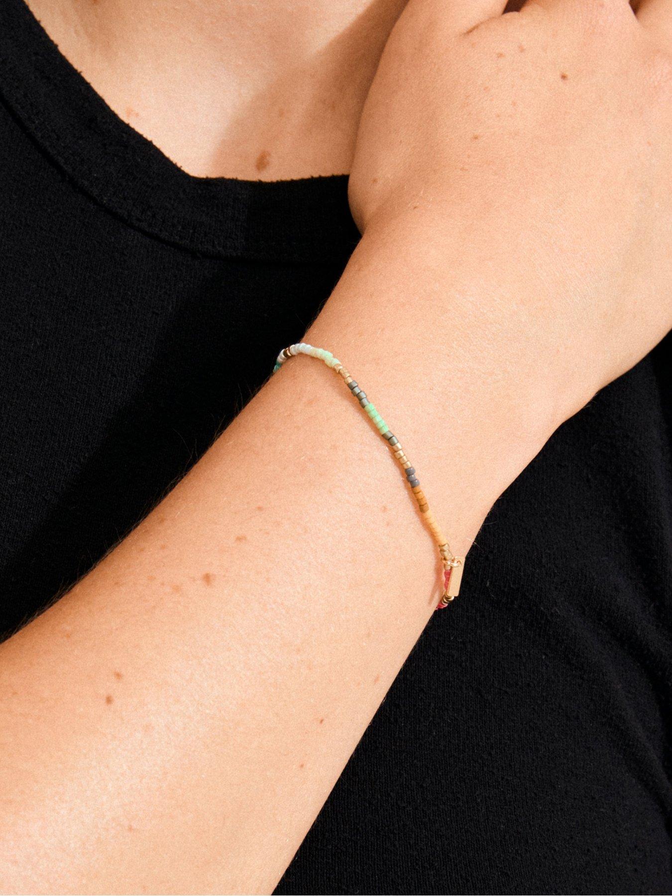  image of pilgrim-alison-bracelet-multi-gold-plated