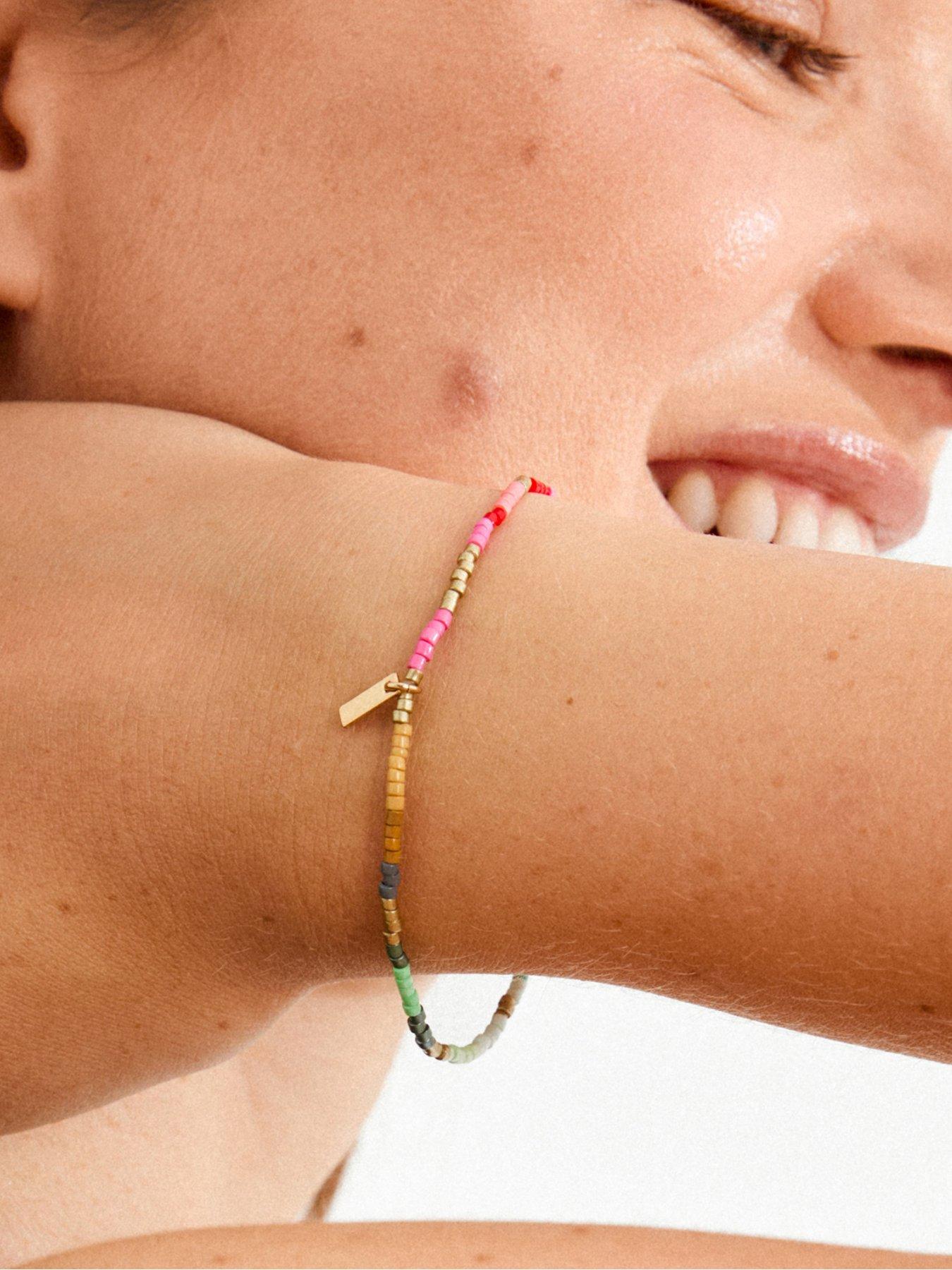  image of pilgrim-alison-bracelet-multi-gold-plated