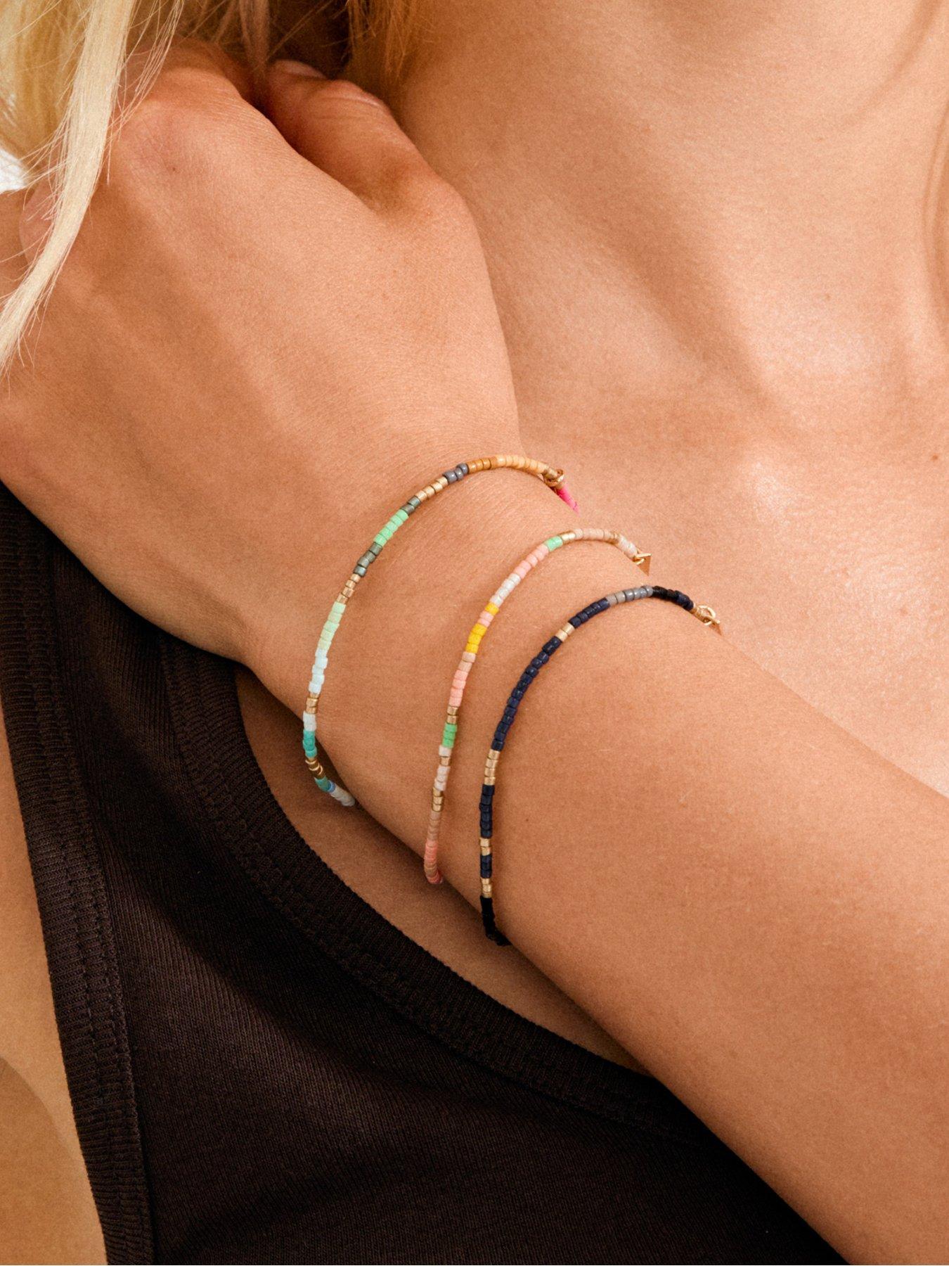  image of pilgrim-alison-bracelet-multi-gold-plated