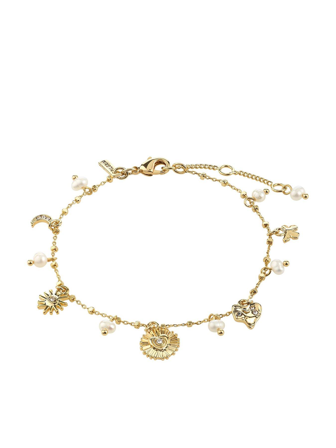 stillFront image of pilgrim-mylan-bracelet-gold-plated