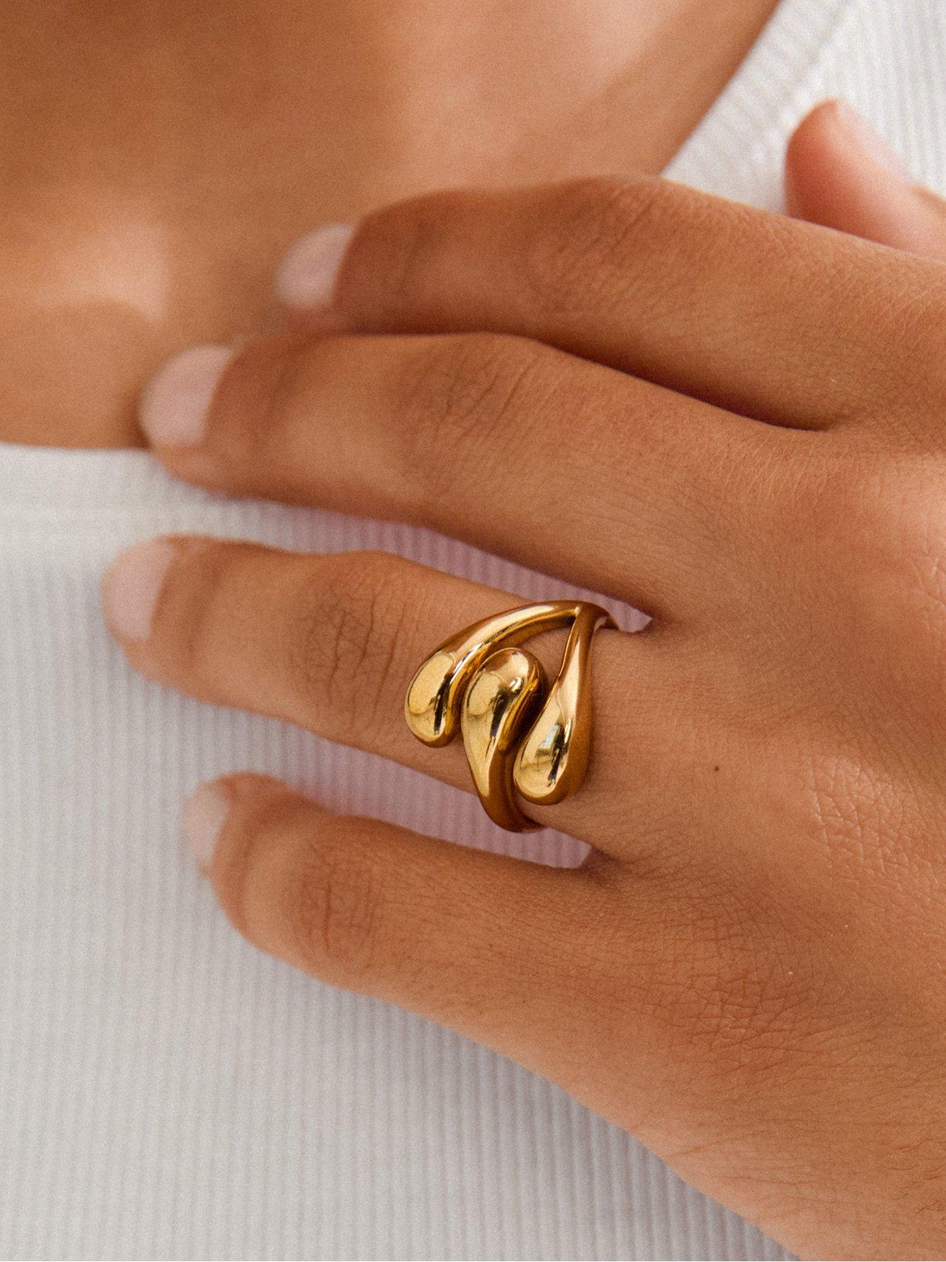 Image 3 of 4 of Pilgrim JENNINGS ring gold-plated