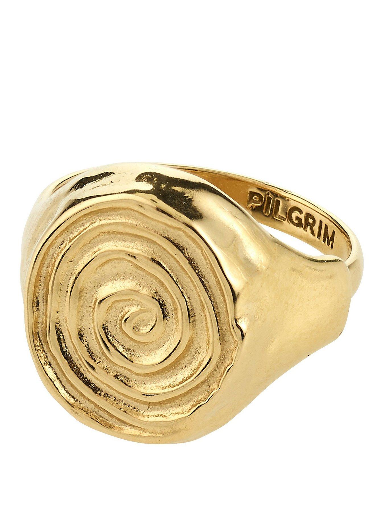  image of pilgrim-air-ring-gold-plated