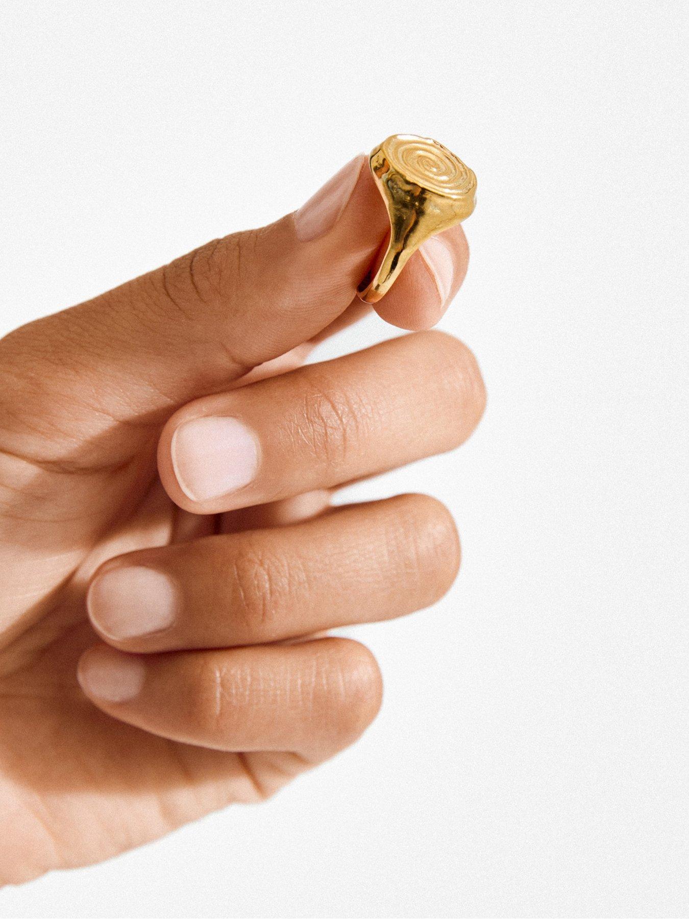  image of pilgrim-air-ring-gold-plated