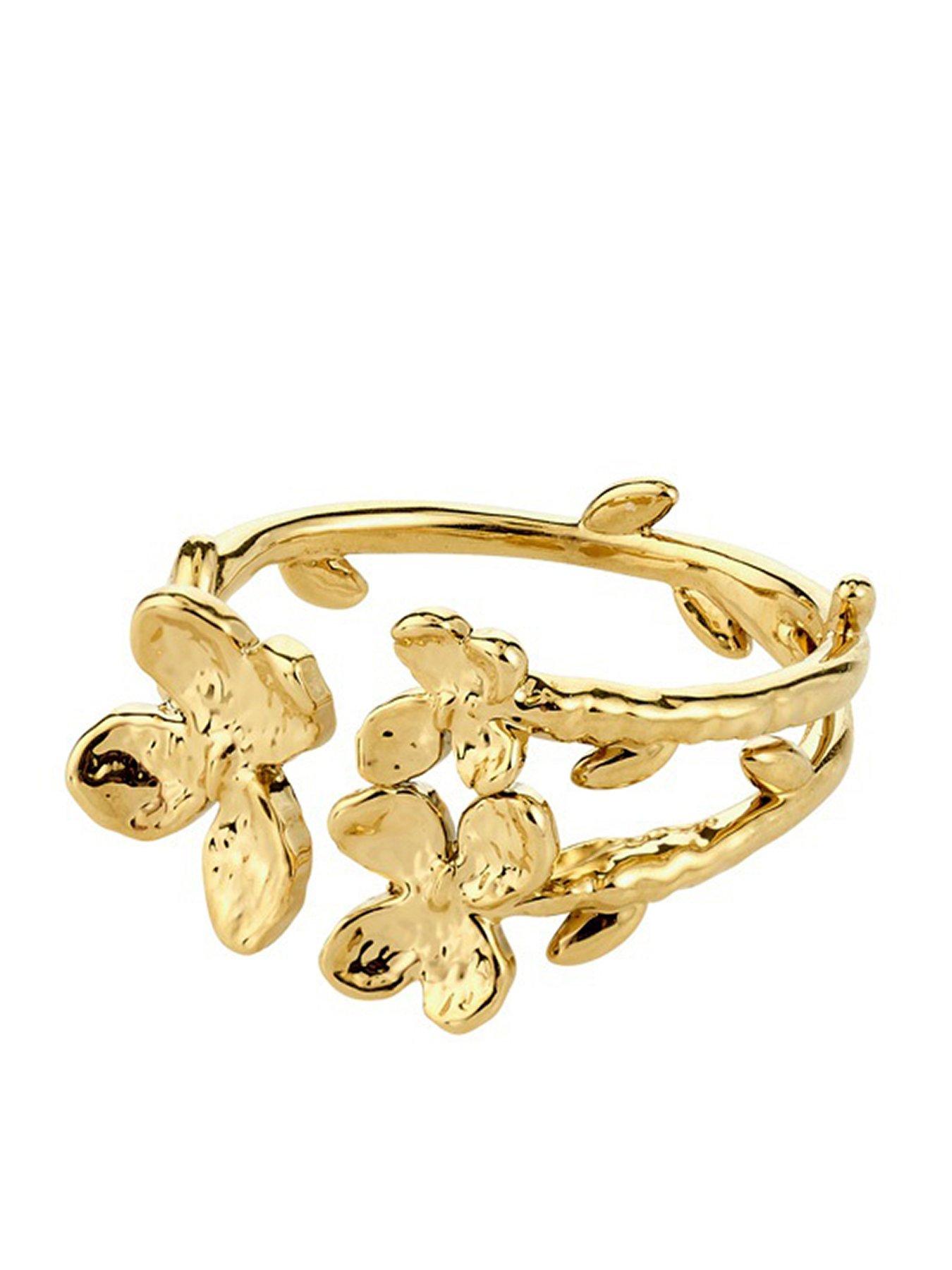 Image 1 of 4 of Pilgrim AJANI ring gold-plated