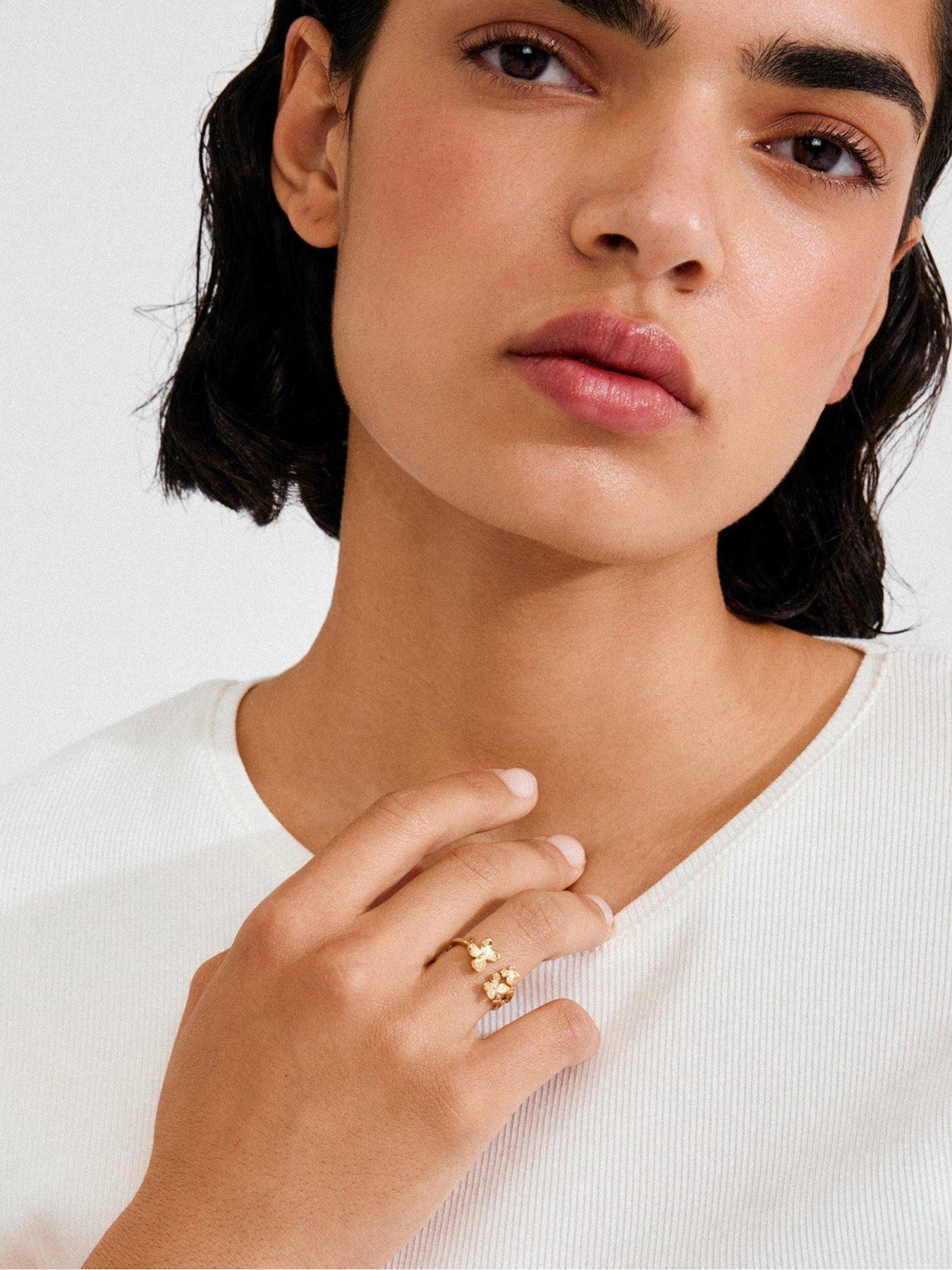 Image 2 of 4 of Pilgrim AJANI ring gold-plated
